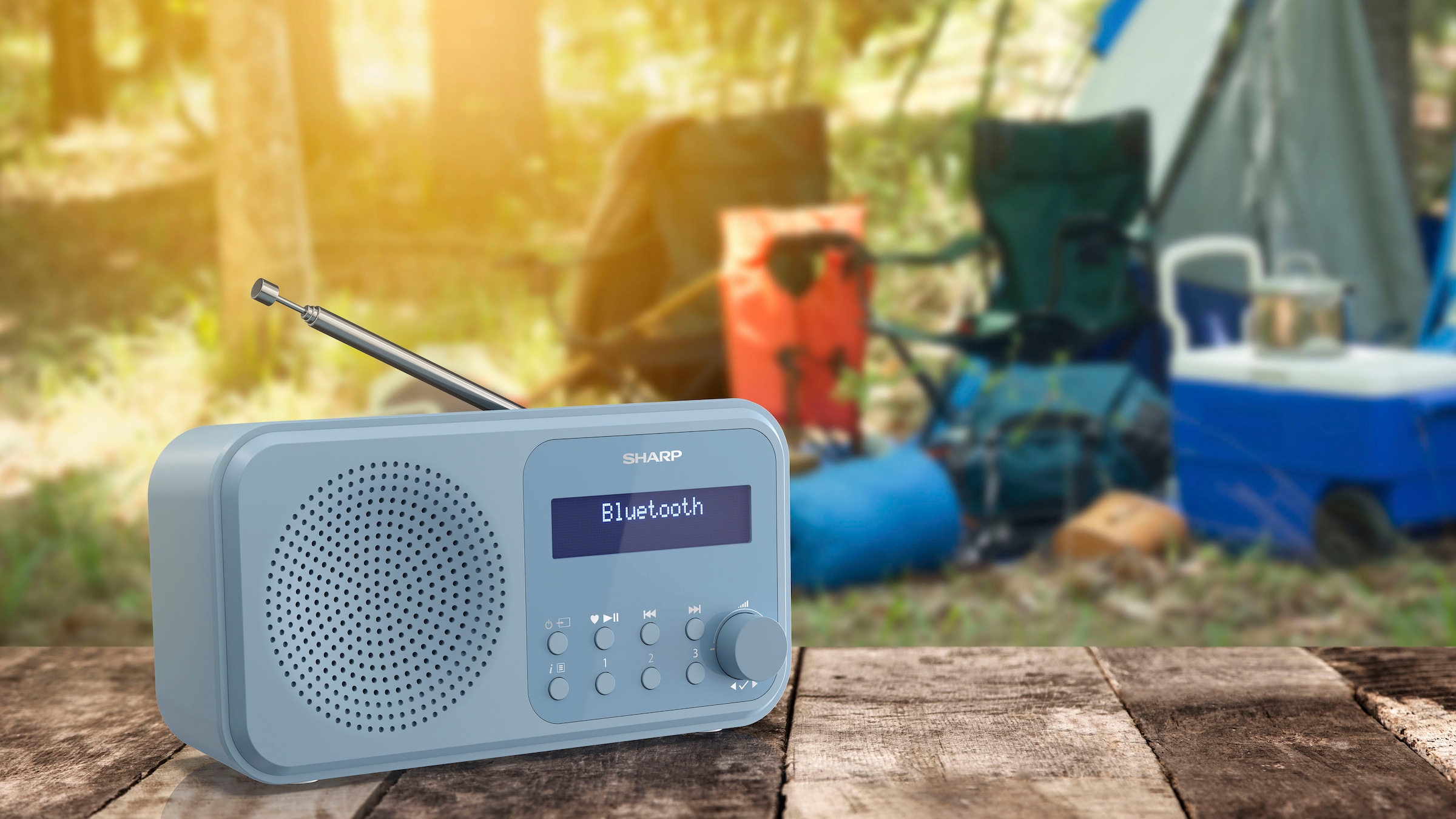 Sharp Radio »DR-P420«, (Bluetooth-A2DP Bluetooth-AVRCP Bluetooth Digitalradio (DAB+)-FM-Tuner mit RDS 2 W)