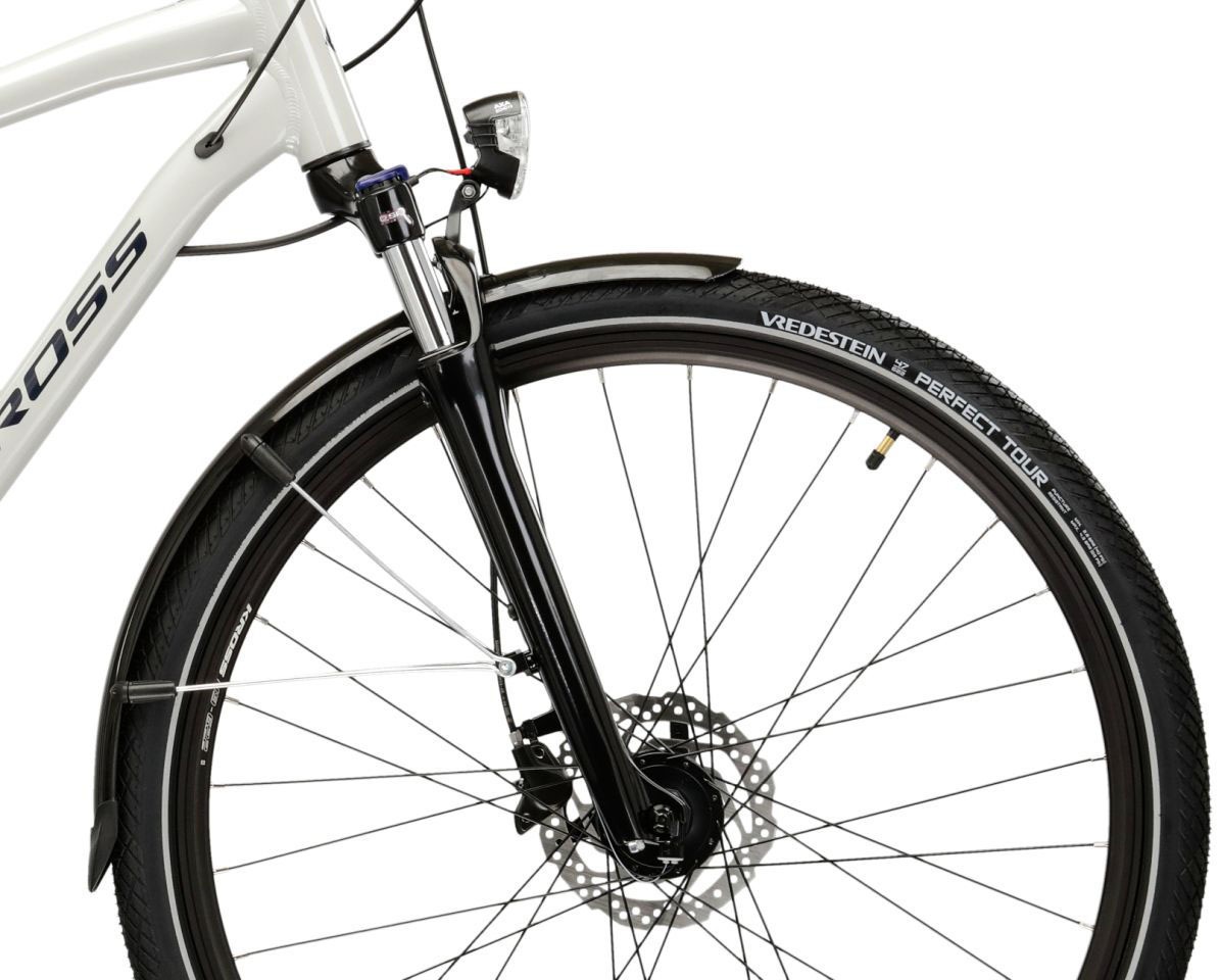 Kross Trekkingrad »Herren-Trekkingrad 28" Trans 5.0 Grau 18 Gänge« 18 Gang Shimano CUES U3020 Schaltwerk Kettenschaltung