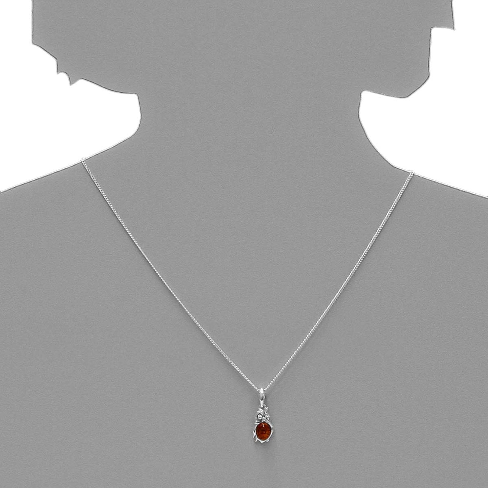OSTSEE-SCHMUCK Kette mit Anhänger »Ostsee-Schmuck Kette mit Anhänger Eule Kette mit Anhänger Eule«, (2 tlg.)