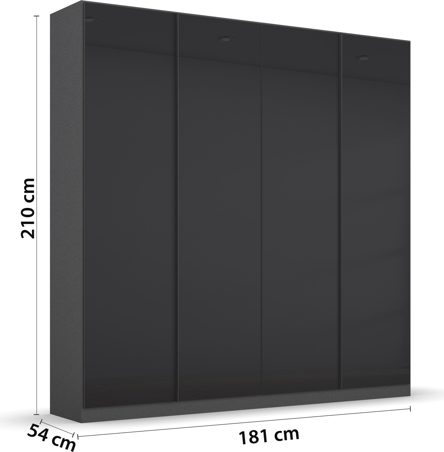 rauch Drehtürenschrank »Monostar«, mit Glasfront sowie umfangreicher Innenausstattung