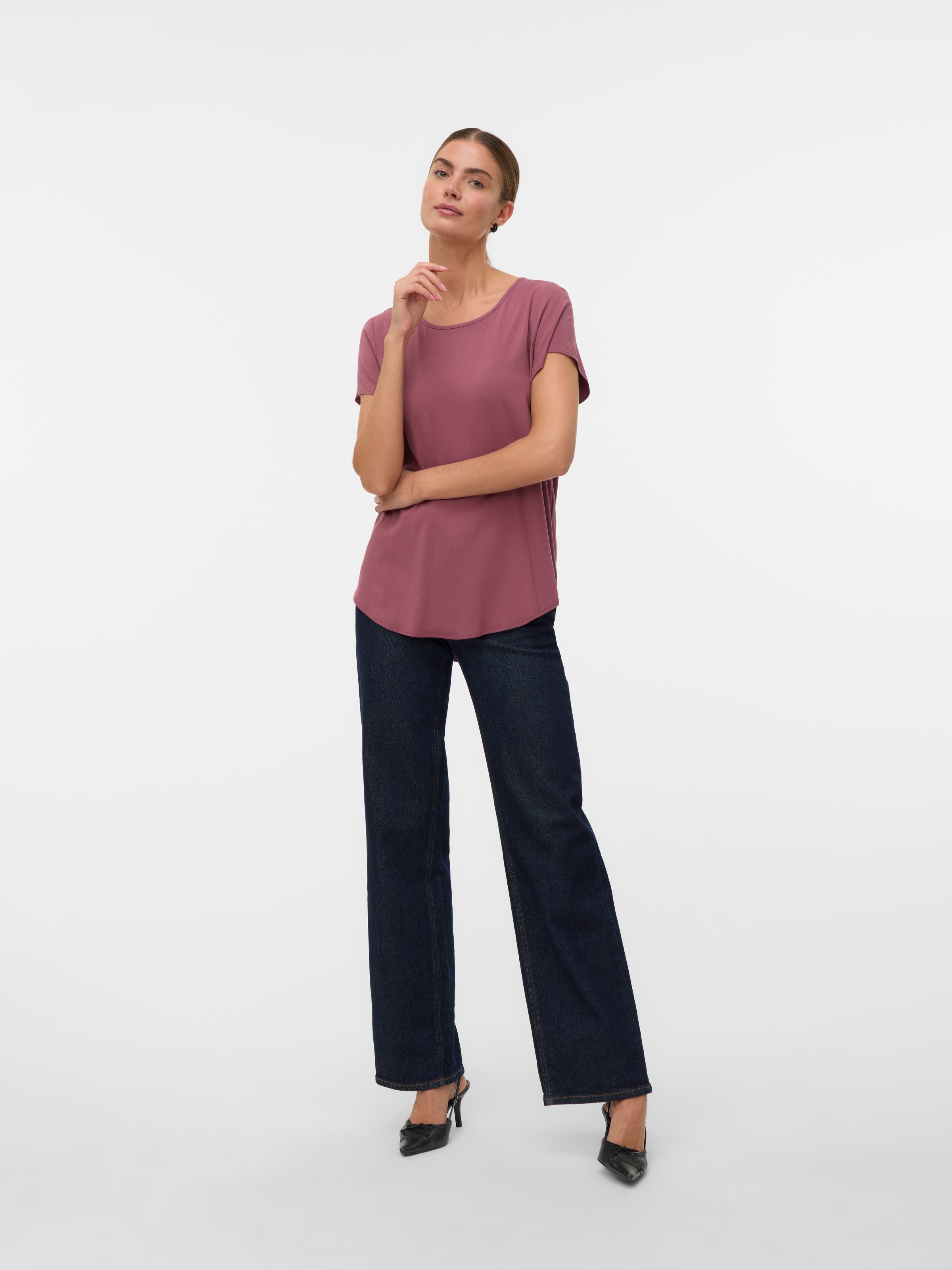Vero Moda Blusenshirt »VMBELLA SS TOP WVN GA NOOS«