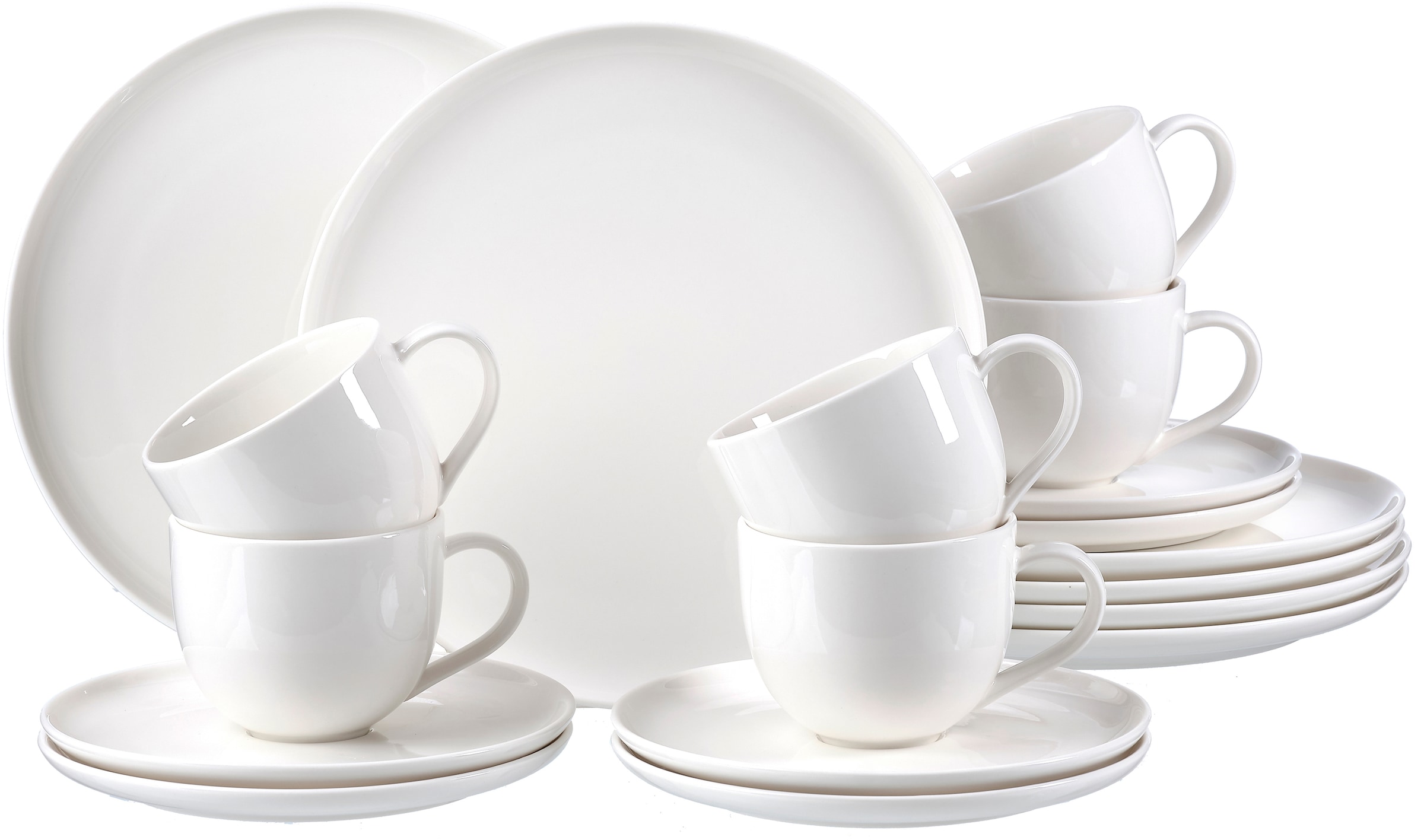 Ritzenhoff & Breker Kaffeeservice »Geschirr-Set, Service Skagen«, (Set, 18 tlg.), im Scandic Style, 18 Teile, für 6 Personen