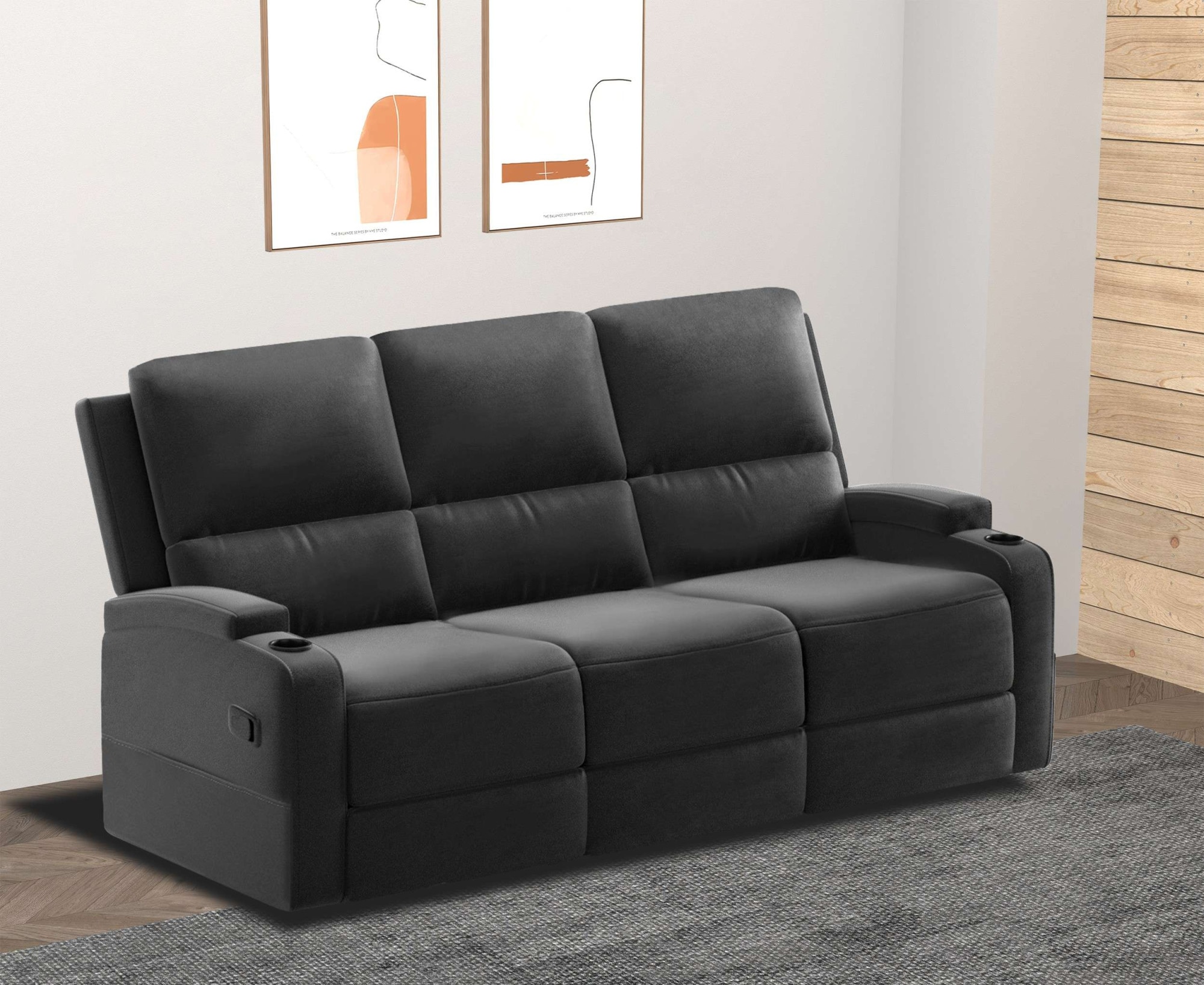 Home affaire 3-Sitzer »Napori« Kinosofa mit 2 x Relaxfunktion und Getränkeh günstig online kaufen