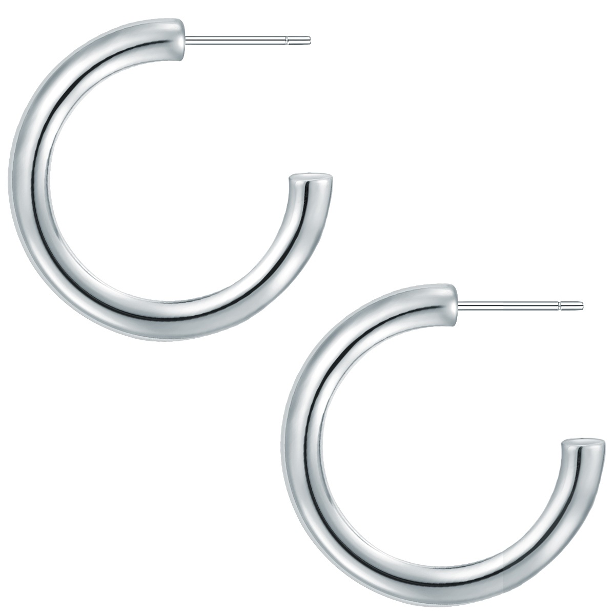 Yokoamii Paar Creolen »Set: Y51«, (2 tlg.), Creolen silber