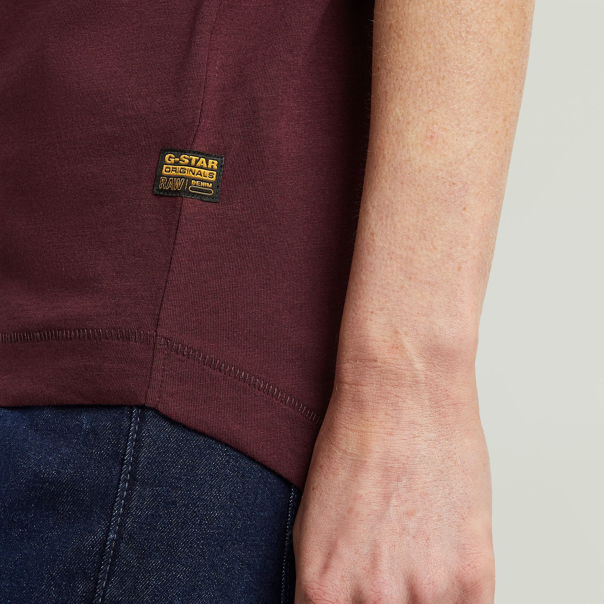 G-STAR T-Shirt »Rolled up« mit umgeschlagenen Ärmeln