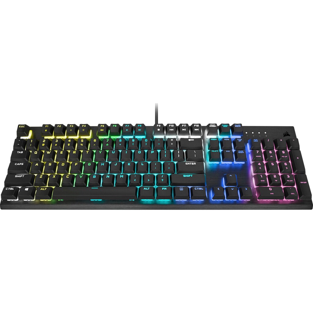 Corsair Gaming-Tastatur »K60 RGB PRO«, (Ziffernblock-ausklappbare Füße)