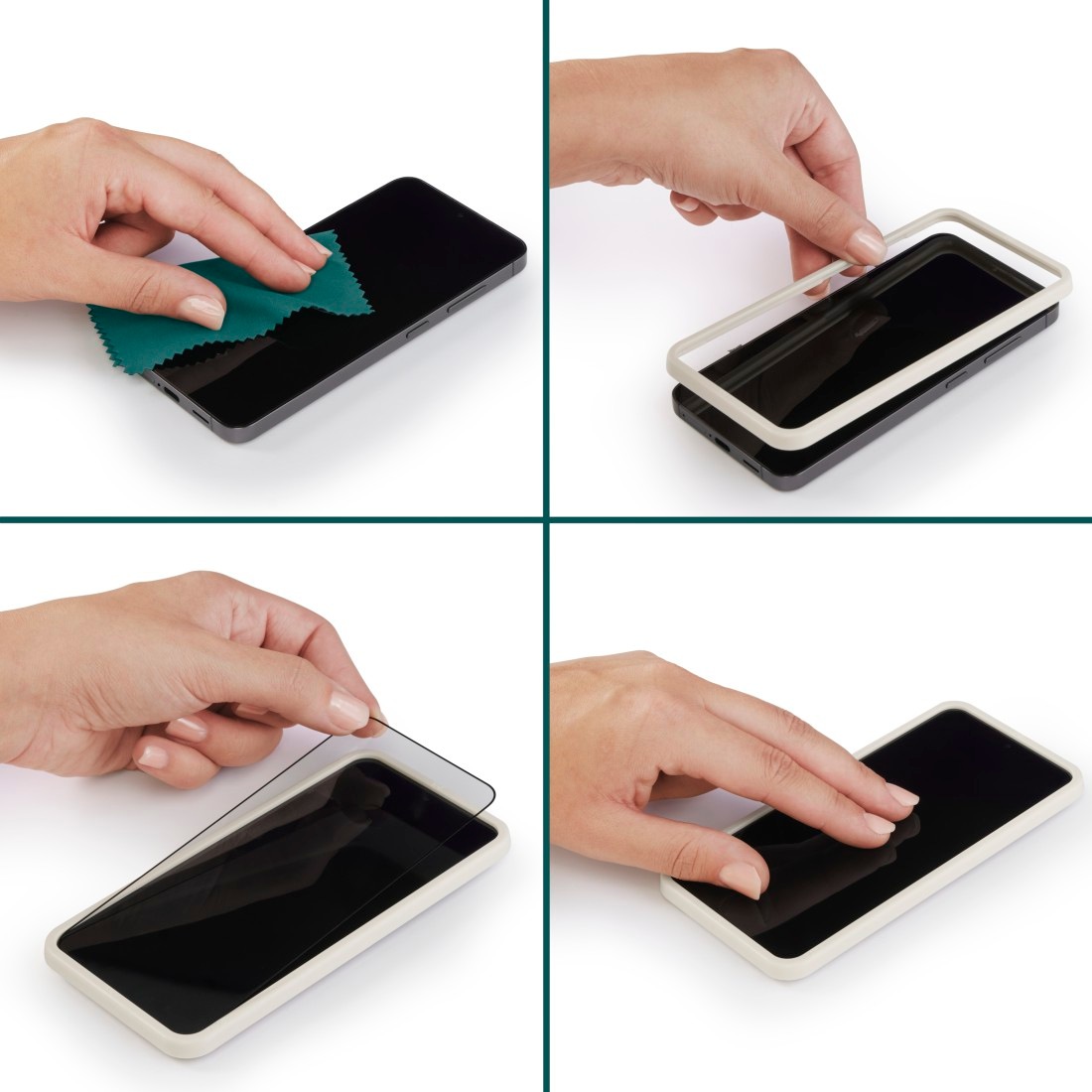 Hama Displayschutzglas »Displayschutzglas für Galaxy A35 5G (Panzerglas, D3O, Montagehilfe)«, für Samsung Galaxy A35 5G