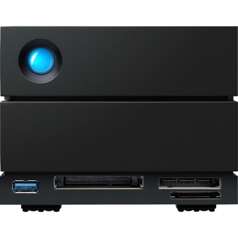 LACIE externe HDD-Festplatte »2big Dock« 28 TB Anschluss Thunderbolt 3 USB 3.2 schwarz Bis zu 40 TB Kapazität und Übertragungsgeschwindigkeiten...