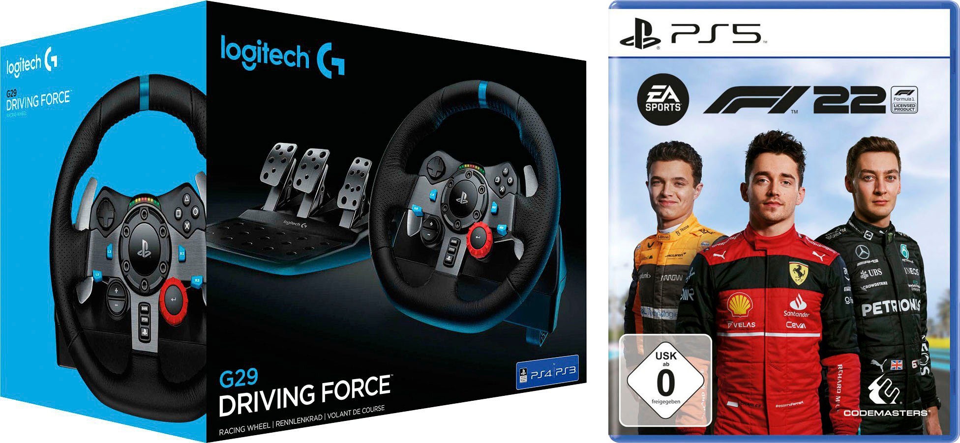 Logitech G Gaming-Lenkrad »G29 Driving Force + F1 2022« auf Rechnung  bestellen