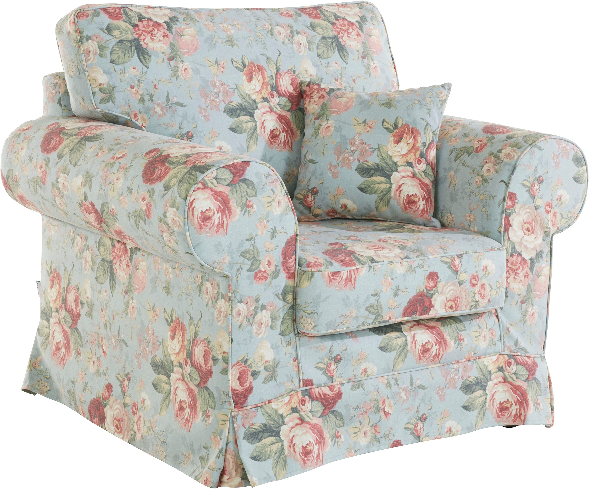 Home affaire Sessel »Shadmoor«, Hussenoptik, in uni oder mit Blumendruck, passend zur Shadmoor-Serie