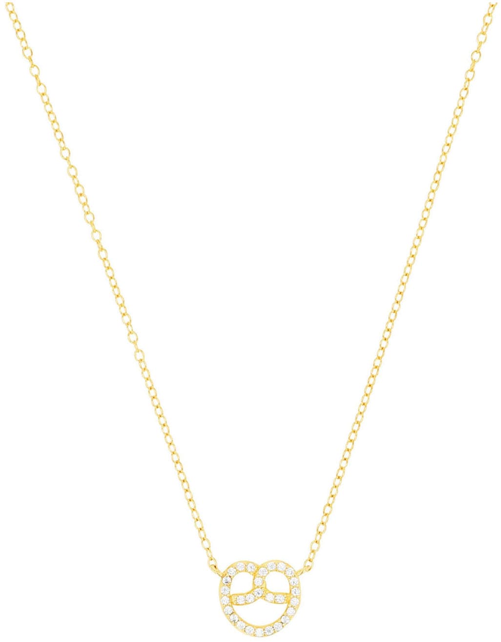 Amor Kette mit Anhänger »Breze, Trachtenschmuck, Volksfest, 2039235, 2039236«, mit Zirkonia (synth.)