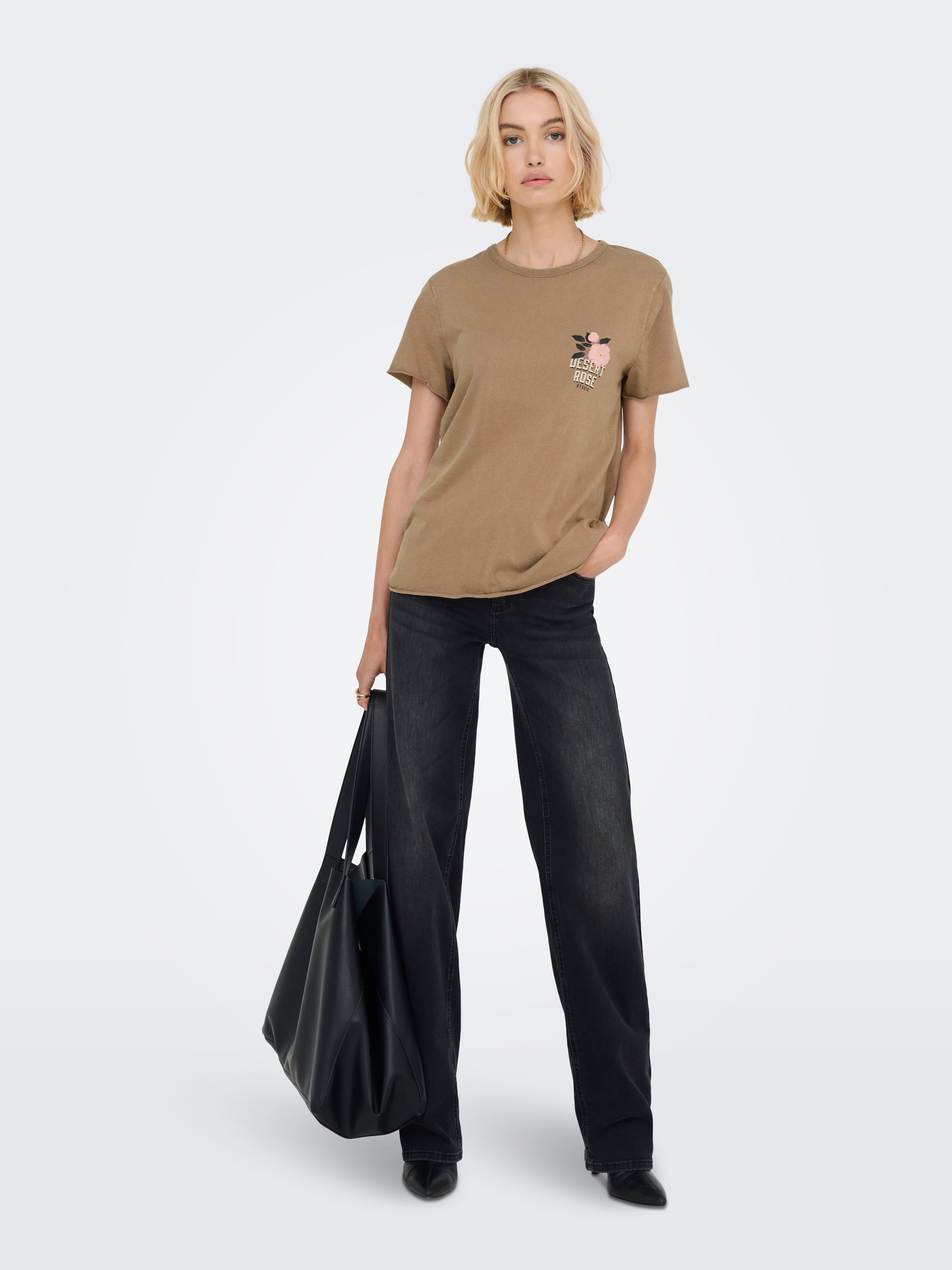 ONLY Rundhalsshirt »ONLLUCY REG S/S TOP JRS NOOS« unterschiedlich bedruckt