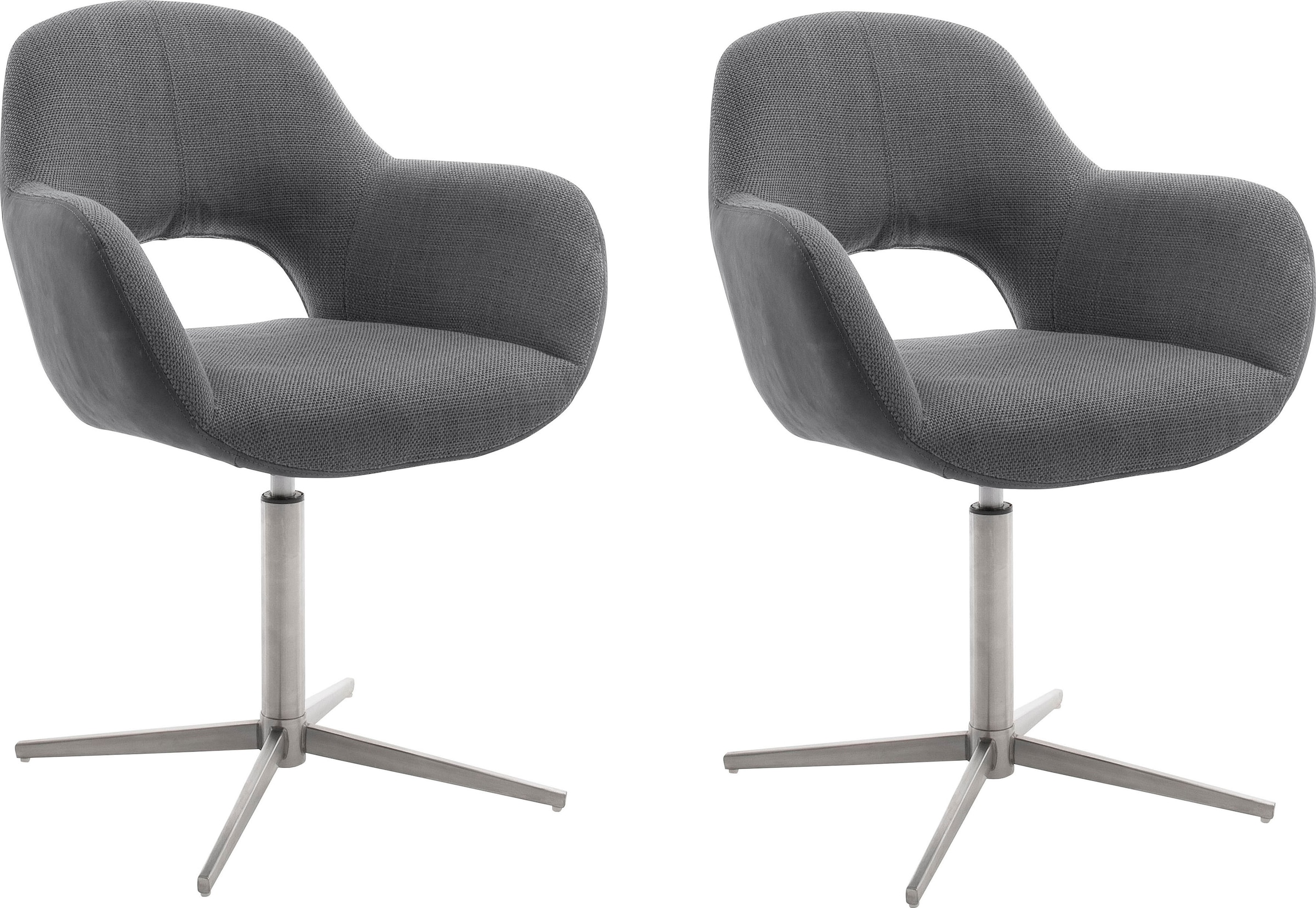 MCA furniture Esszimmerstuhl »Melrose«, (Set), 2 St., Stuhl 360°drehbar mit Nivellierung