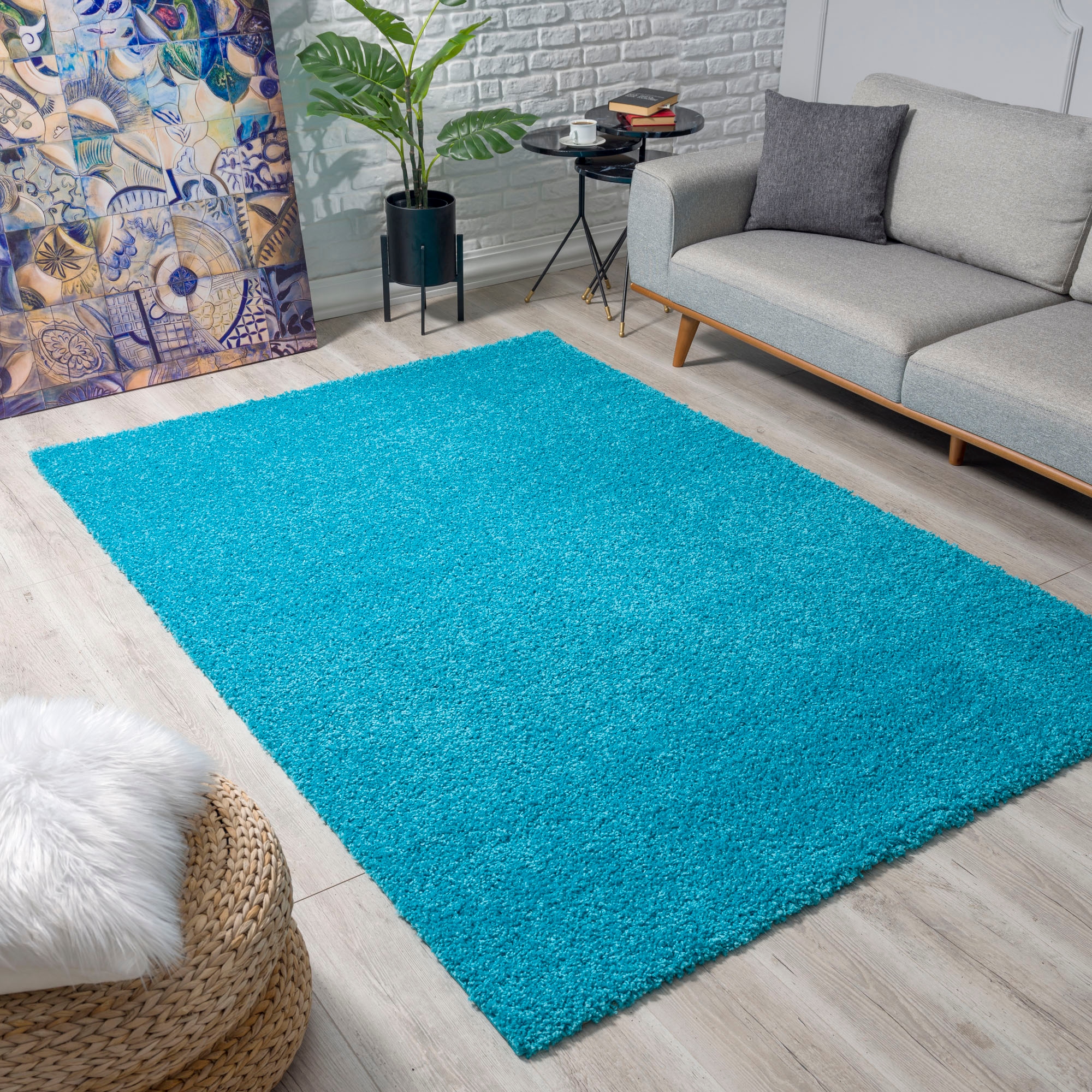 Sanat Hochflor-Teppich »LOCA«, rechteckig, 30 mm Höhe, Wohnzimmer, Langflor, Shaggy, Schlafzimmer