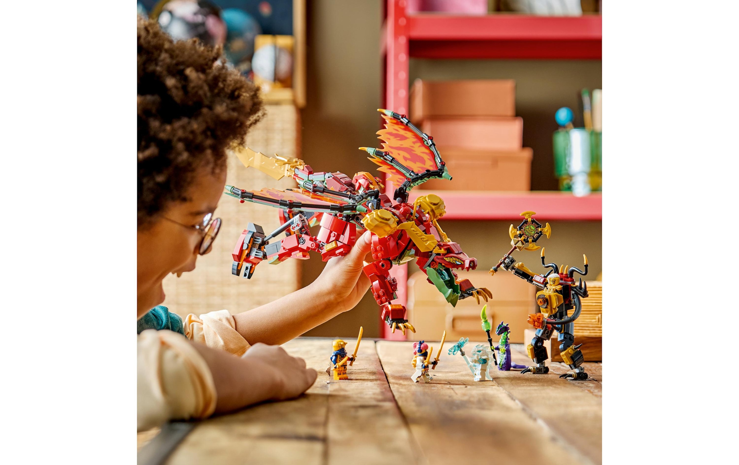 LEGO® Konstruktionsspielsteine »Wyldfyres Drachenmech (71868), LEGO Ninjago« Made in Europe