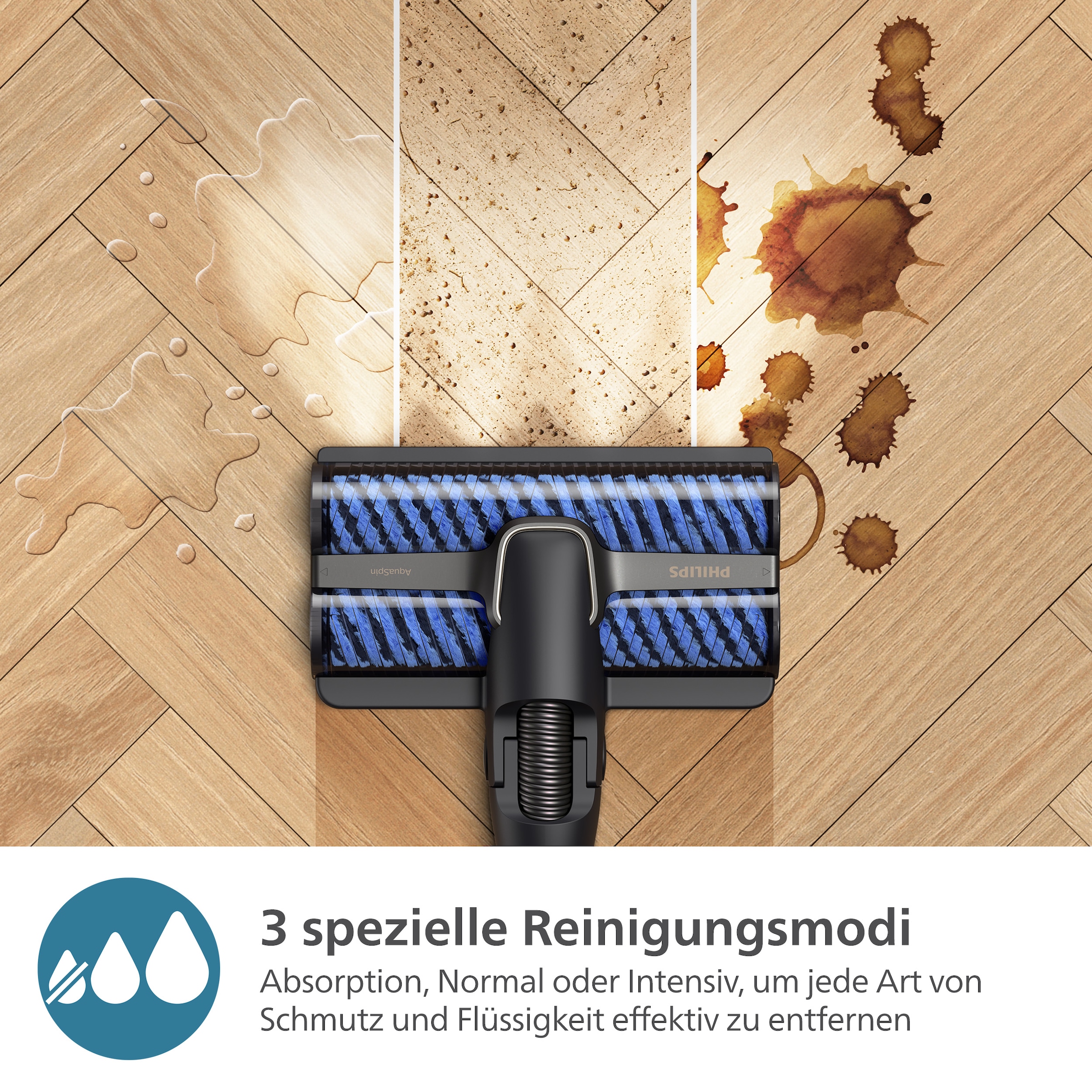 Philips Nass-Trocken-Akkusauger »AquaTrio Cordless 9000 Series XW9463/11«, 3-in-1-Reinigungslösung, mit automatischem Reinigungssystem