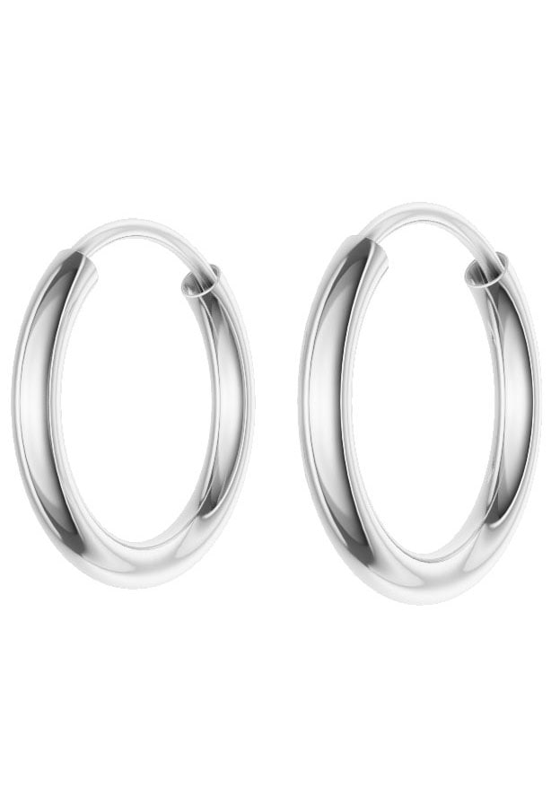 Firetti Paar Creolen »Schmuck Geschenk Silber 925 2,0 mm breit«, Made in Germany