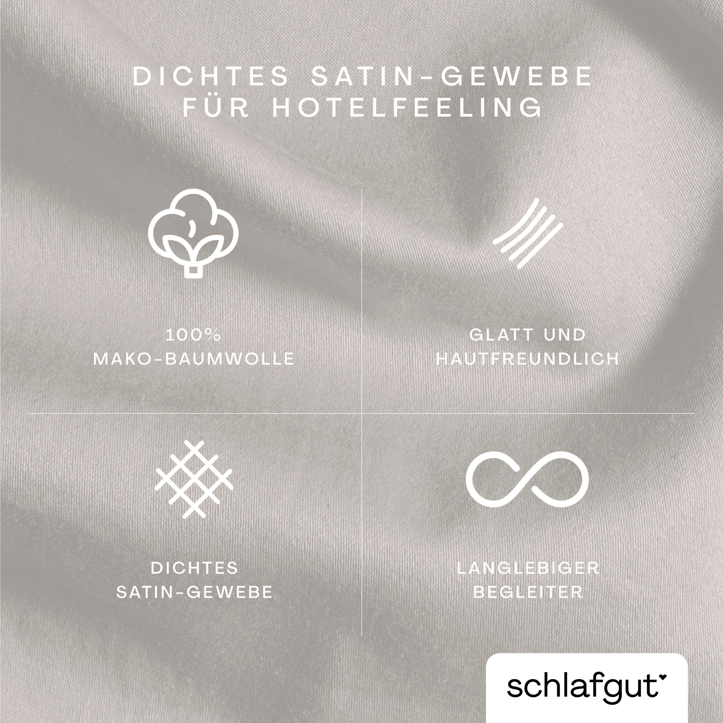 Schlafgut Kissenbezug »Woven Satin aus Mako-Baumwolle, langlebig, pflegelei günstig online kaufen