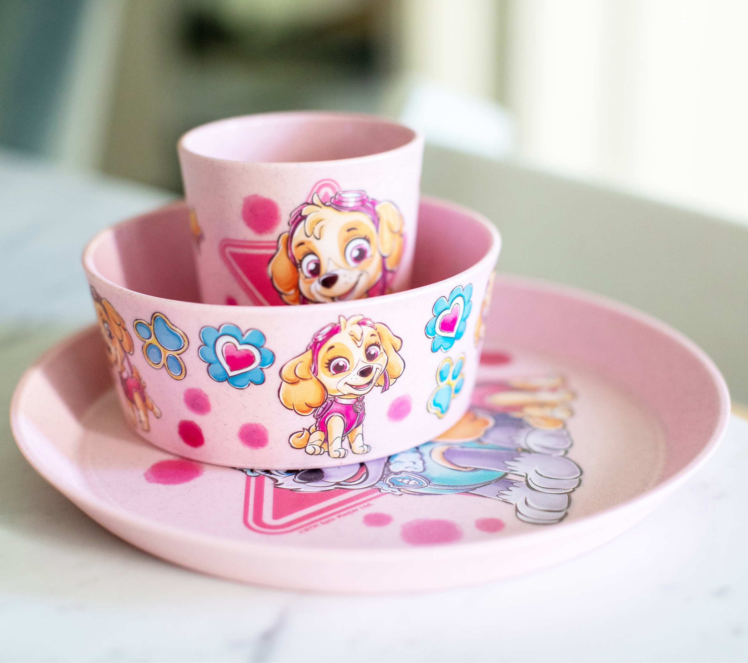 KOZIOL Kindergeschirr-Set »CONNECT PAW PATROL«, (Set, 3 tlg., je 1 Kinderbecher, Kinderschale, Kinderteller), Made in Germany, 3 Teile, für 1 Person