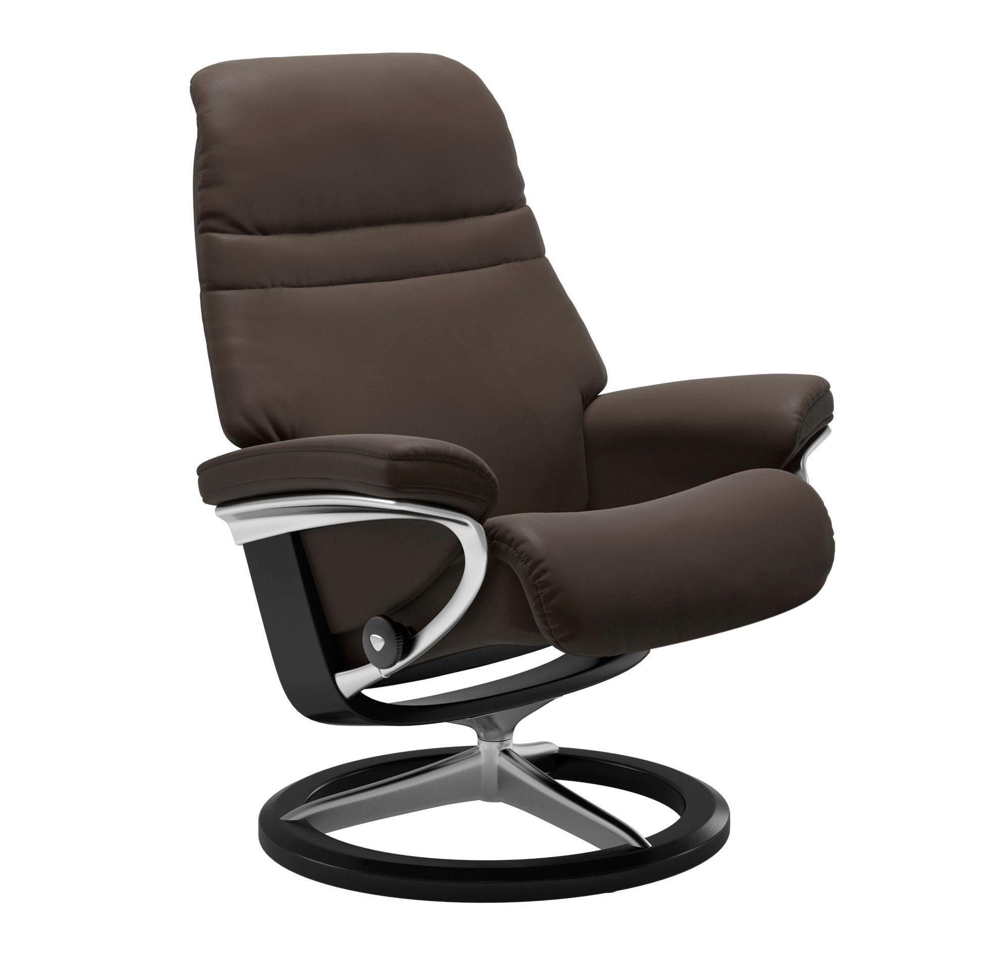 Stressless® Relaxsessel »Sunrise« mit Signature Base, Größe L, Gestell Schwarz, in 2 Bezugsqualitäten lieferbar