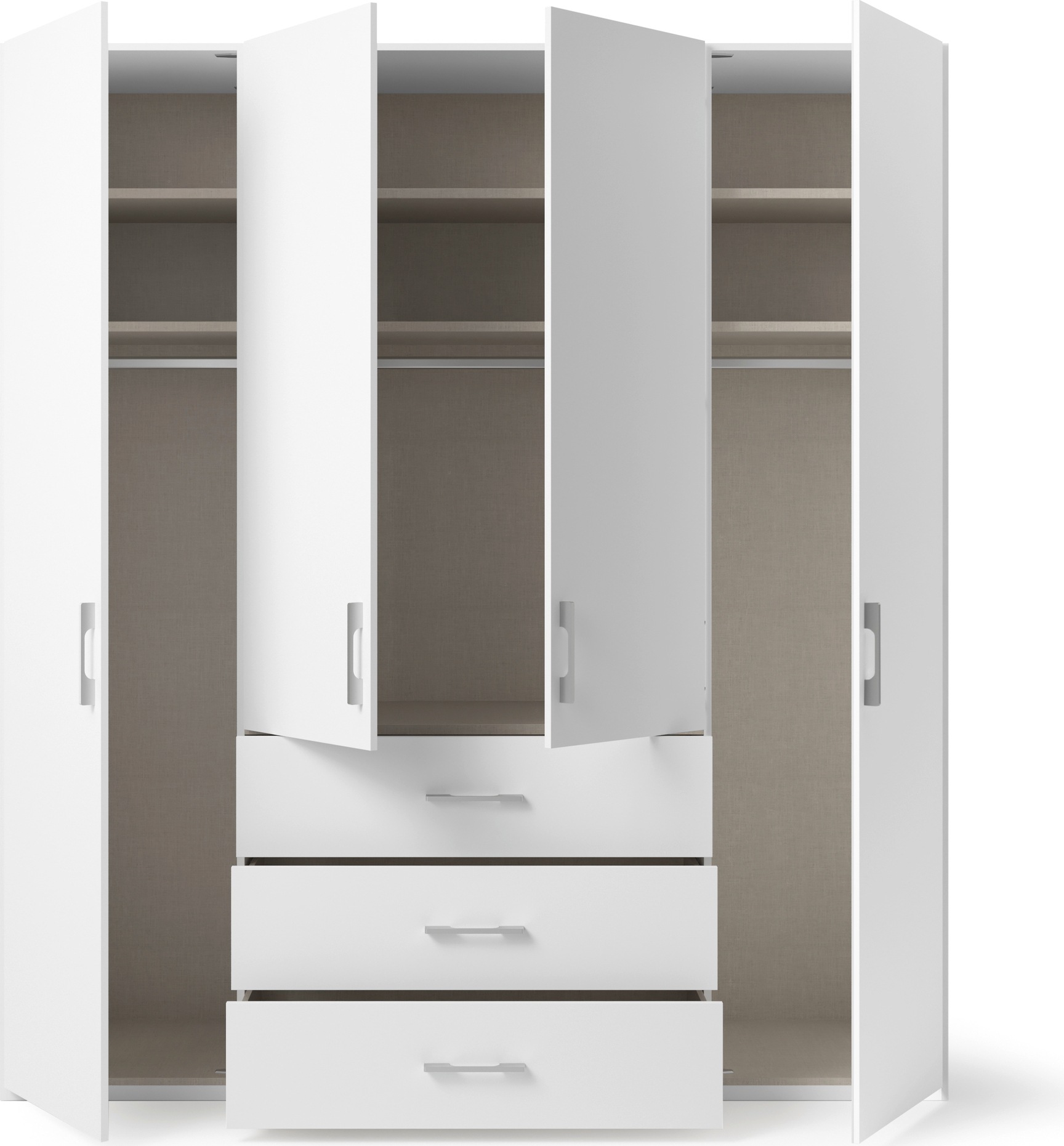 set one by Musterring Drehtürenschrank »Henderson«, mit 3 Schubladen, inkl. Fachböden und Kleiderstangen