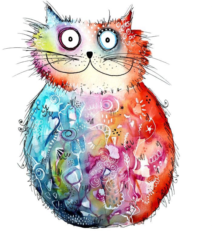 Wall-Art Wandtattoo »Lebensfreude - Happy Cat«, (1 St.) online kaufen