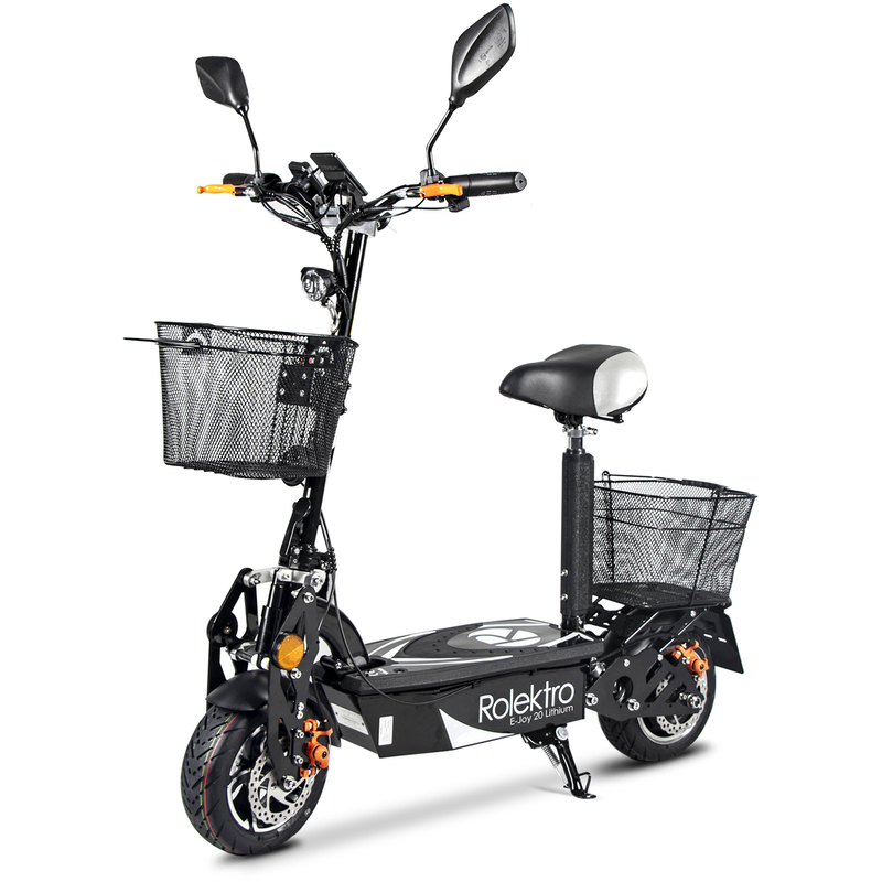 ROLEKTRO Sitzscooter »E-Joy 20 Lithium« mit Straßenzulassung, bis zu 45 km Reichweite, klappbar schwarz Transportabel dank neuartigen und einfachen...