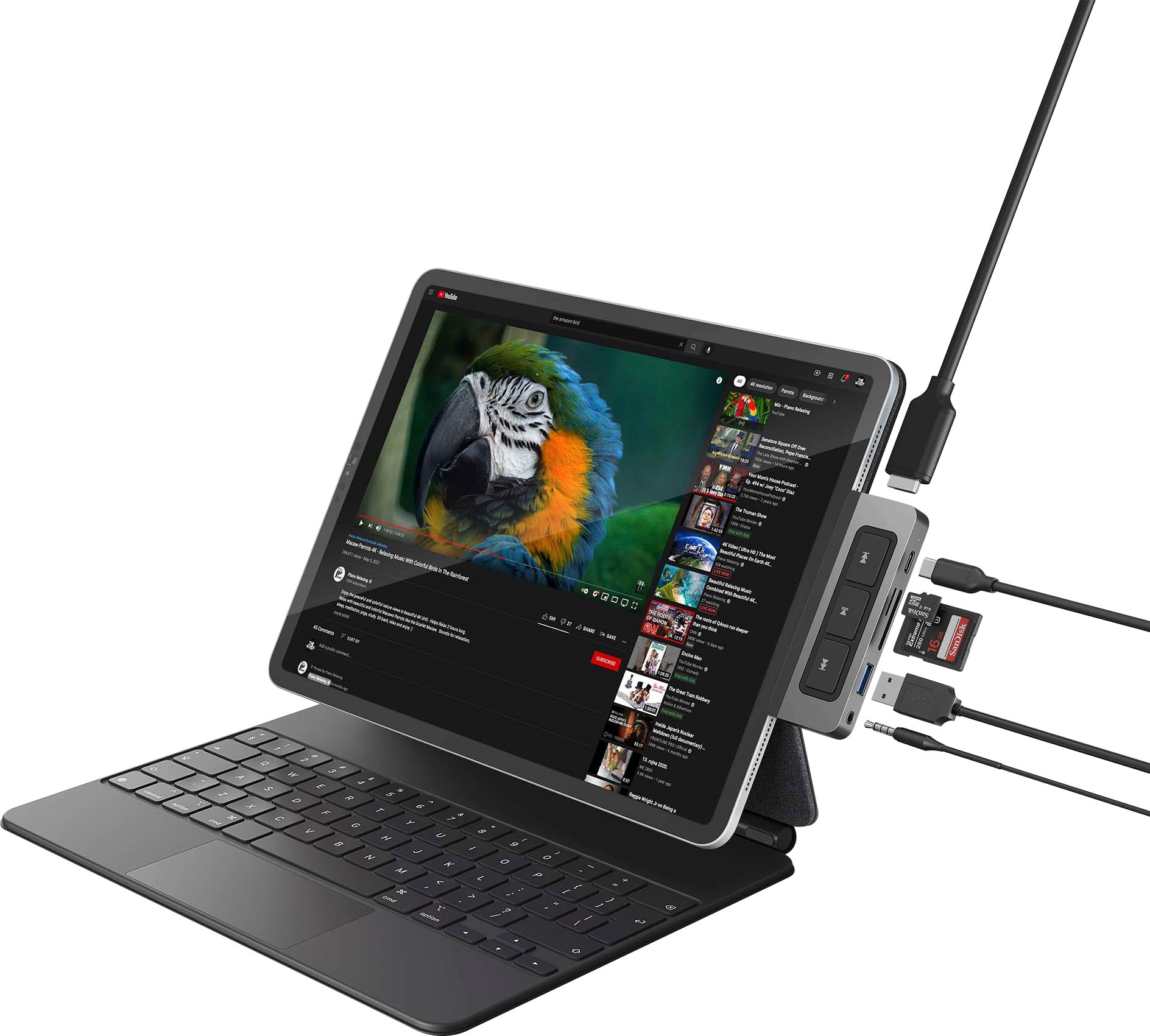 Hyper Adapter »Media 6-in-1 USB-C Hub for iPad Pro/Air«
