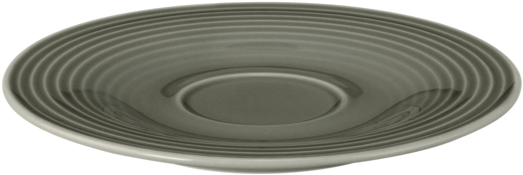 Seltmann Weiden Teeservice »Geschirr-Set Beat«, (Set, 18 tlg., 6 x Teeobertasse, 6 x Kombi-Untertasse klein, 6 x Brotteller), Teller, Tassen, Untertassen, Rillendekor, 18 Teile, für 6 Personen