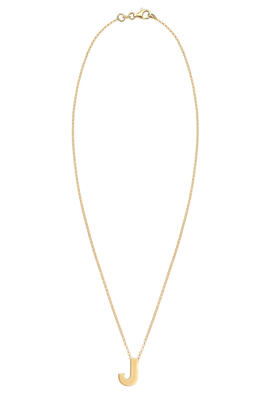 Elli Kette mit Anhänger »Buchstabe J Initialen Trend Minimal 925 Silber«