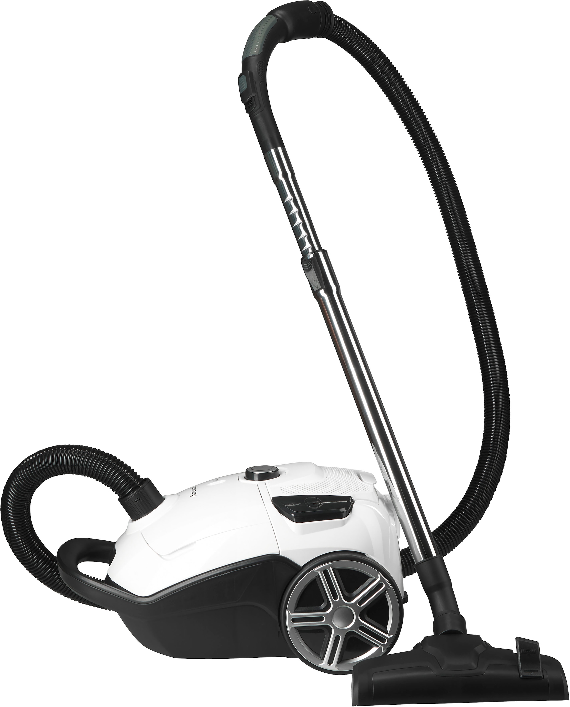 Hanseatic Bodenstaubsauger »HBVC80012WMC, super silence, höhenverstellbares Saugrohr«, 800 W, mit Beutel, sehr großer 12m Aktionsradius, elektronische Saugkraftregulierung