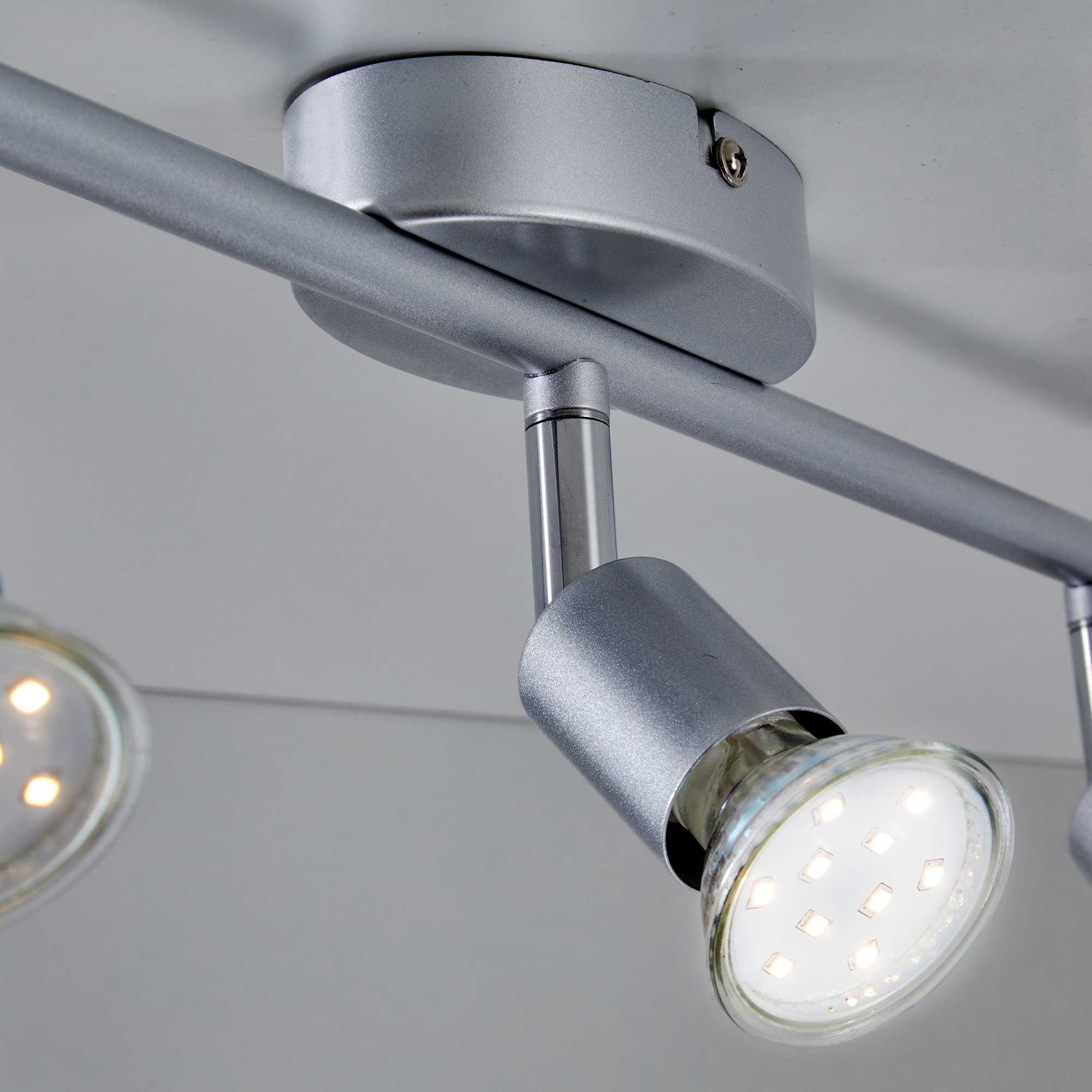 B.K.Licht LED Deckenspots, 3 flammig, Leuchtmittel GU10 | Leuchtmittel wechselbar, LED Deckenleuchte, inkl. 3 x 3W GU10 250 Lumen 3.000K, Deckenstrahler