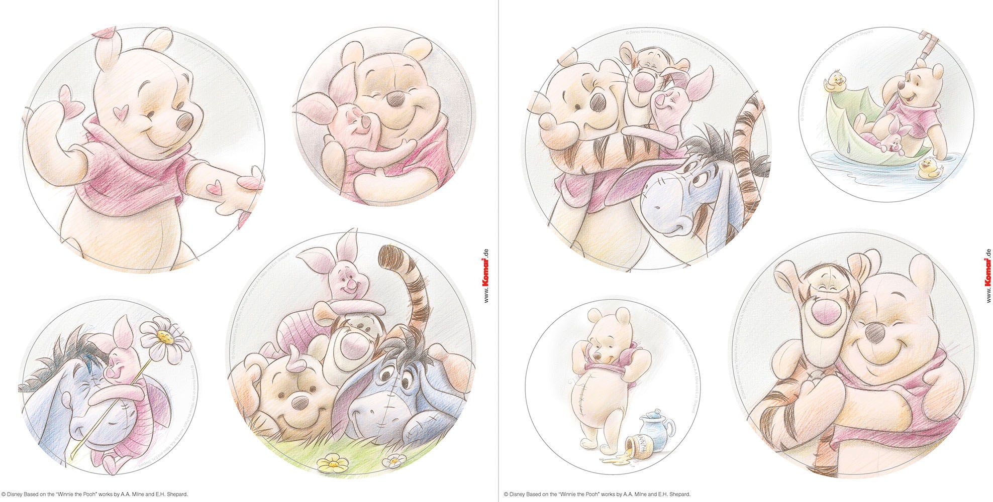 Komar Fensterbild »Winnie the Pooh Wonderful« Fenstersticker, selbsthaftend günstig online kaufen