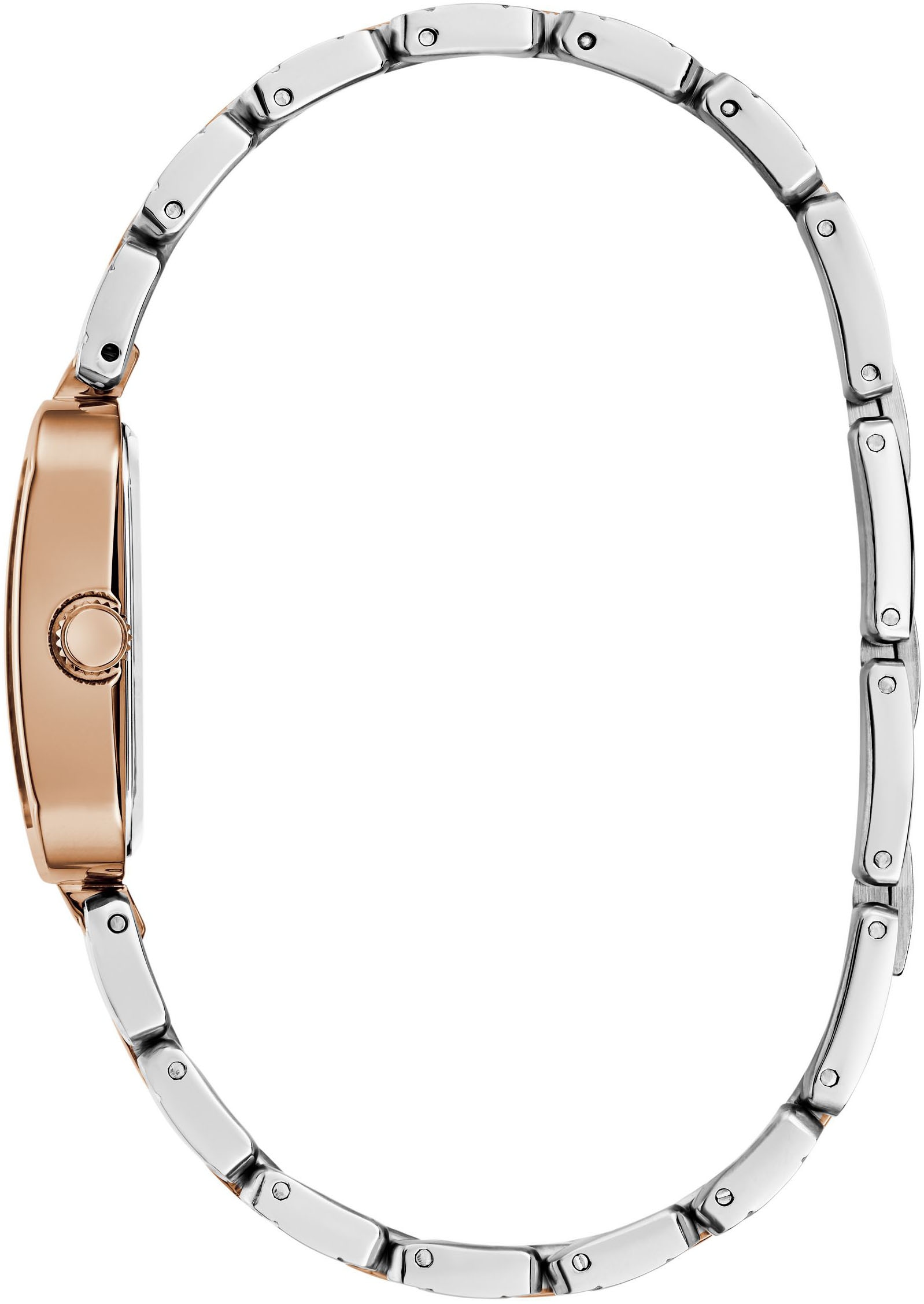 Guess Quarzuhr »ISLA«, Armbanduhr, Damenuhr, Edelstahlarmband