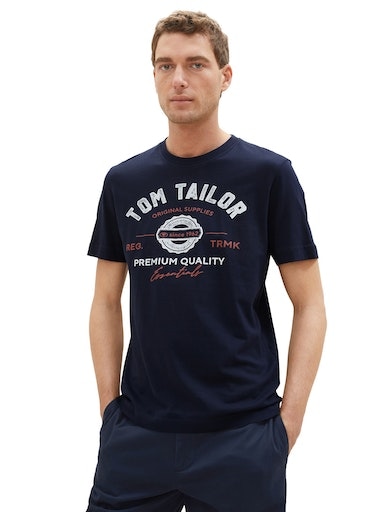 TOM TAILOR T-Shirt, mit großem Logofrontprint