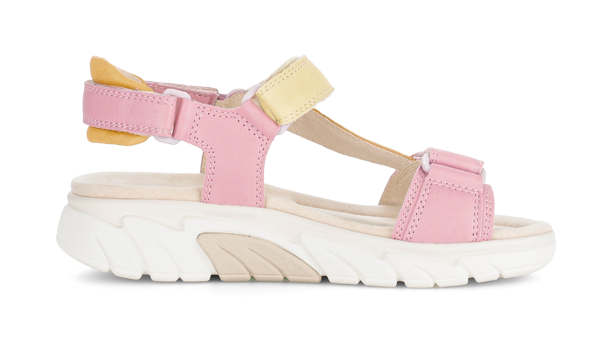 rollingsoft Sandalette  Keilabsatz, Riemchensandale im Trekking-Look, G-Weite (=weit)