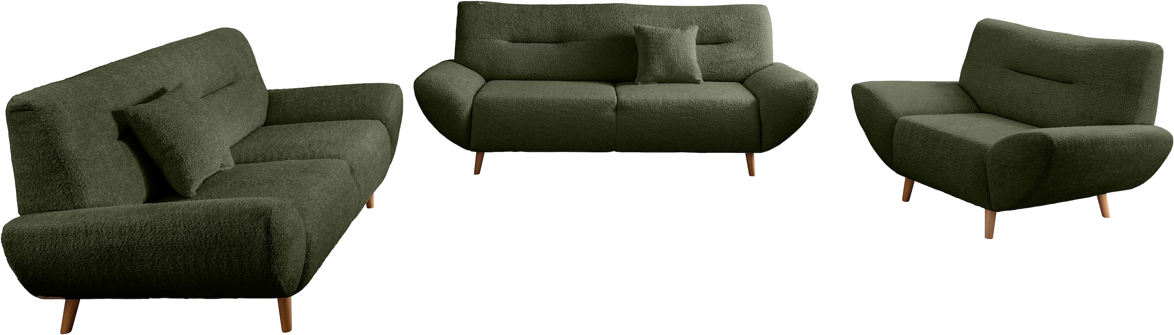 Home affaire Polstergarnitur »DRAGO« 3 tlg. tlg. günstig online kaufen