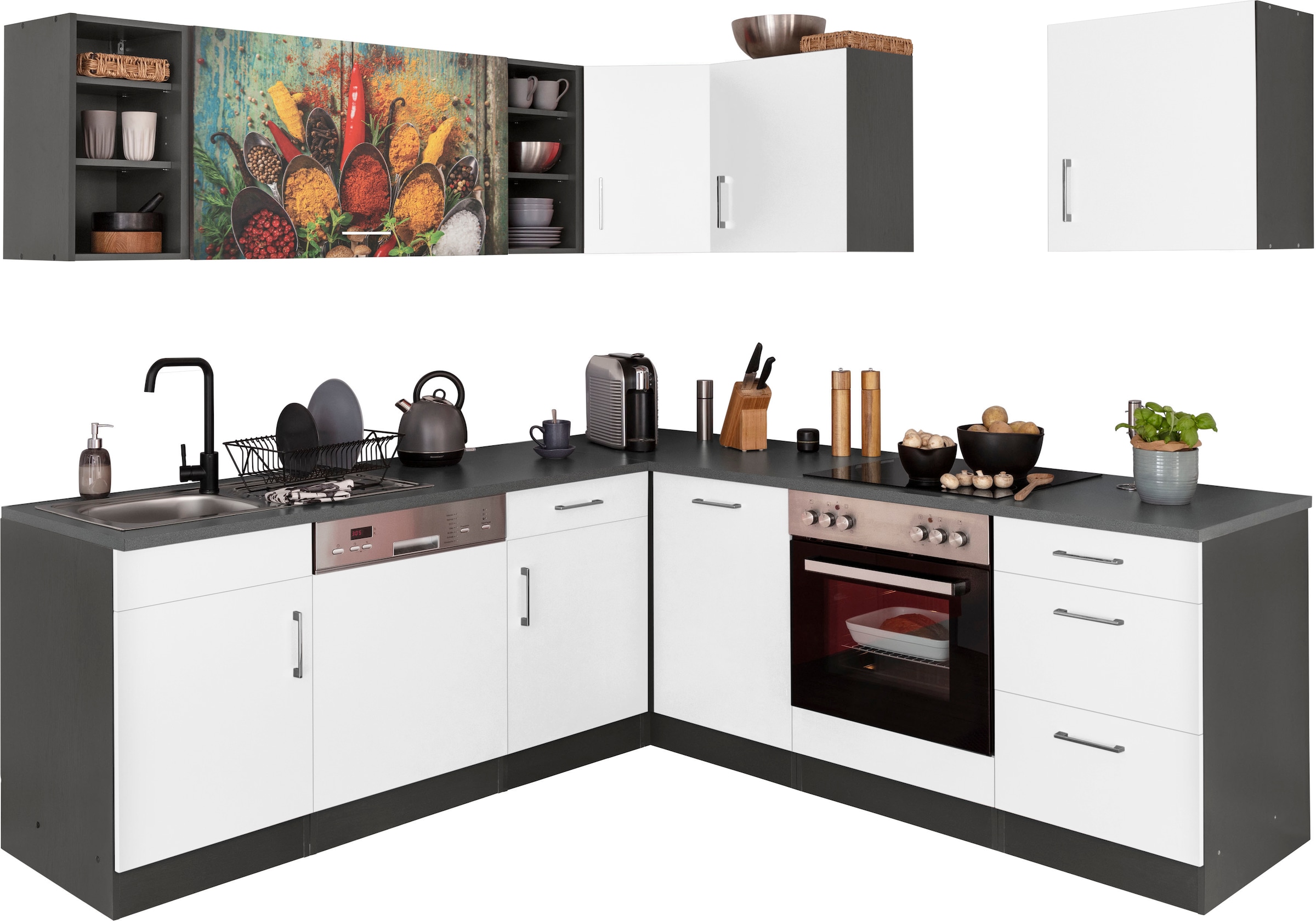 KOCHSTATION Küchenzeile »KS-Paris – Küchen mit einzigartigen Fotomotiven au günstig online kaufen