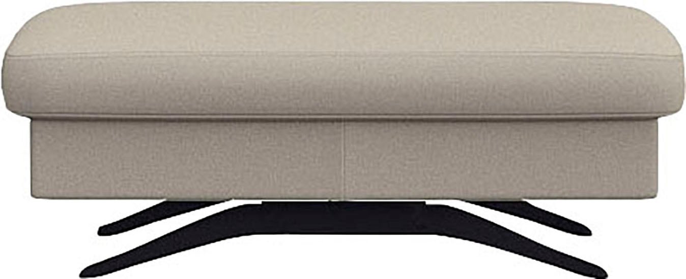 FLEXLUX Pouf »Glow Sitzhocker, Polsterhocker«, Hocker mit Stauraum, Fuß schwarz