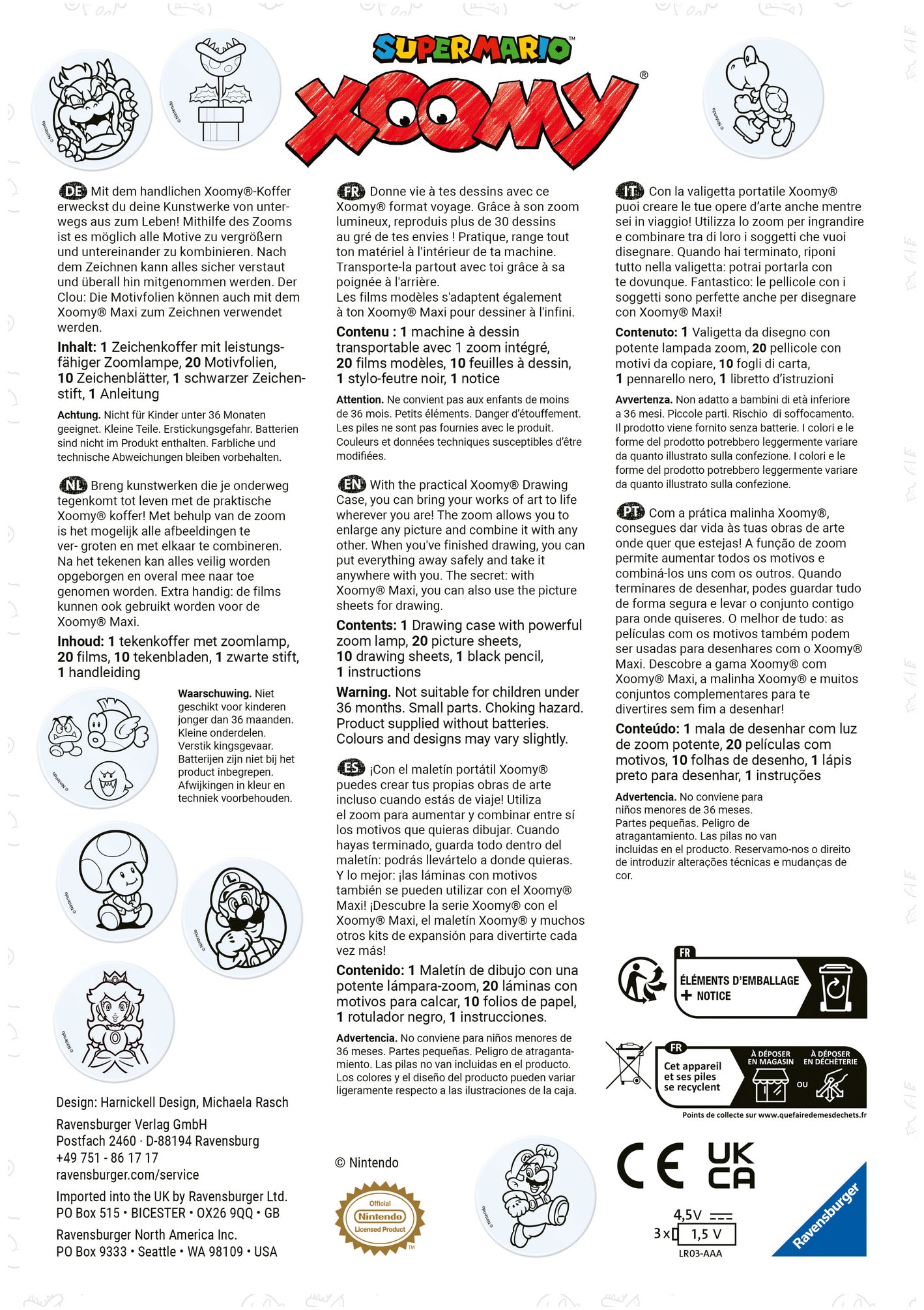 Ravensburger Malvorlage »Xoomy Midi Super Mario«