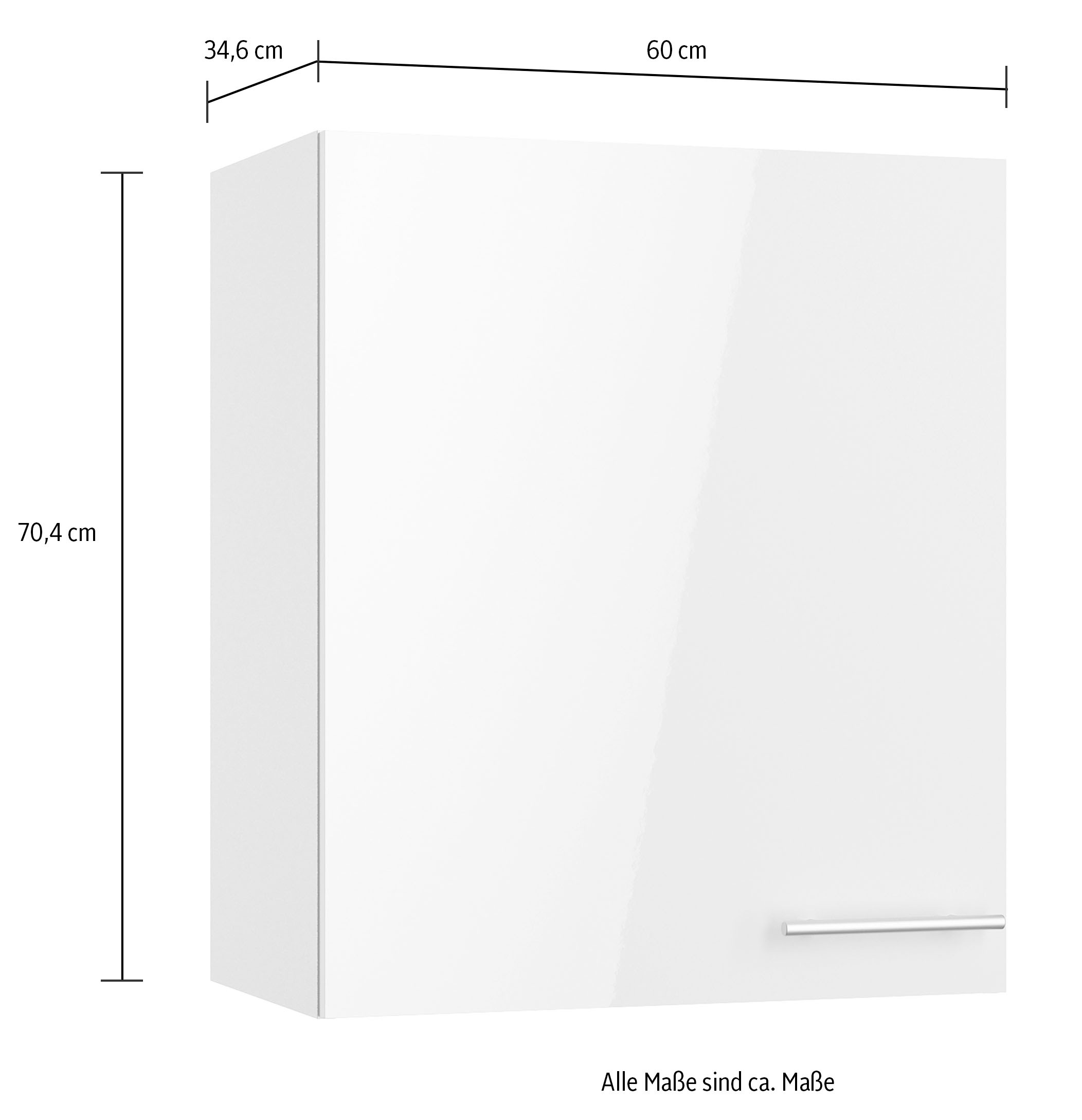 OPTIFIT Hängeschrank »Lilly2«, Breite 60 cm, 1 Tür, 2 Einlegeböden