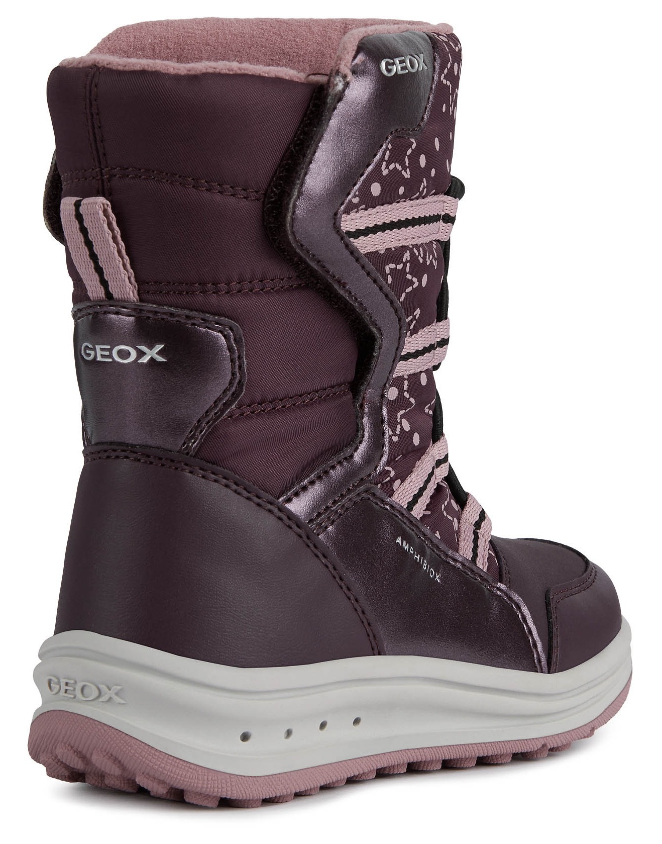 Geox Winterstiefel, Snowboots, Klettstiefel mit hübschem Sternchenmuster