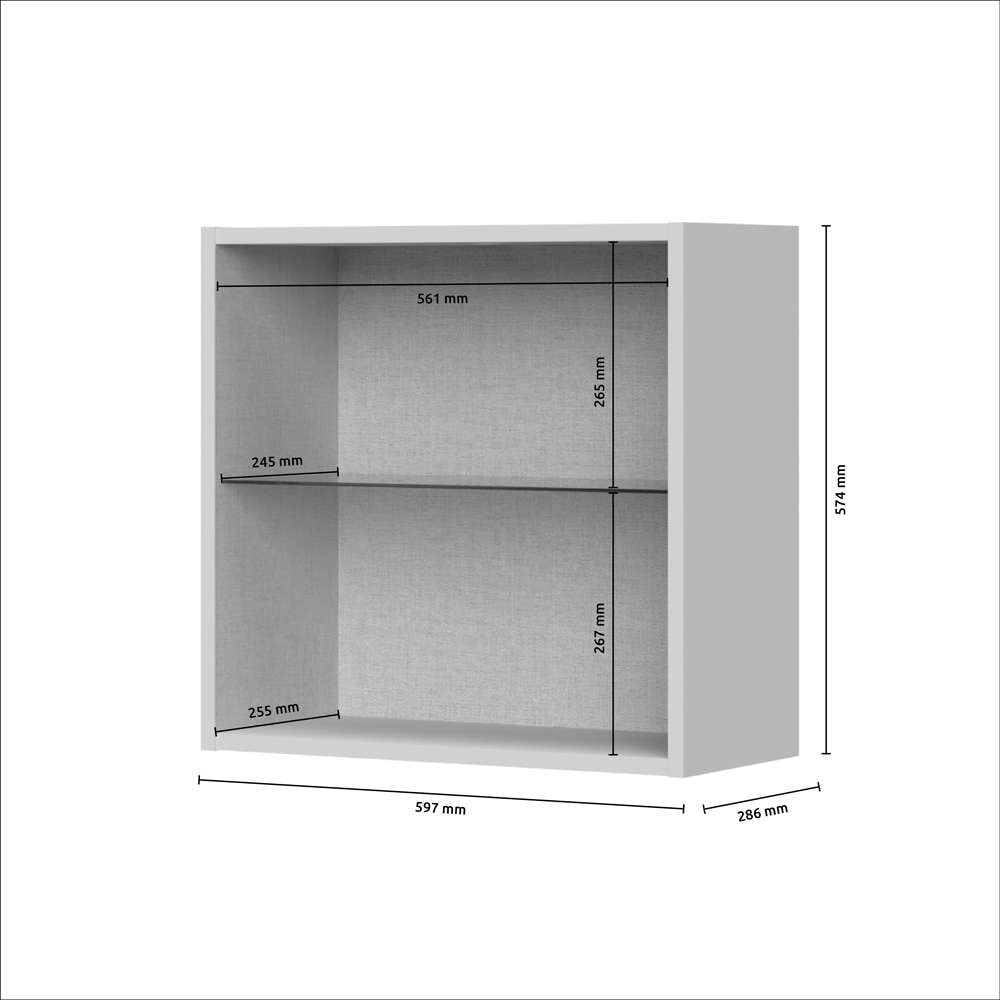 PLACES OF STYLE Hängevitrine »Opera, Wandschrank, Schwebendes Design für modernen Wohnraum« UV lackiert, Soft Close Funktion, Wandmontiert