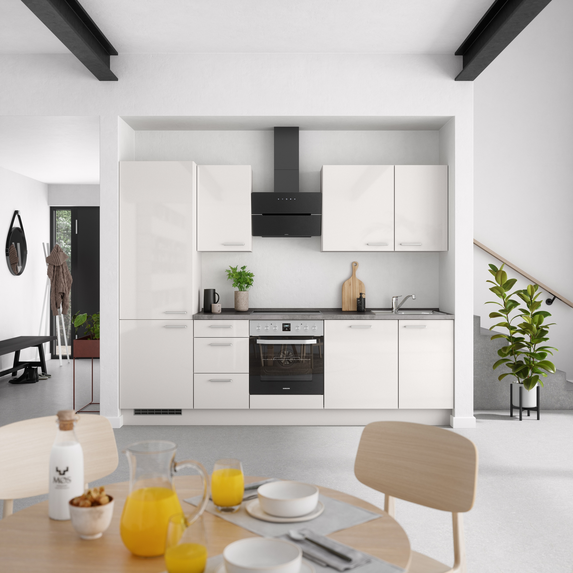 nobilia® Küchenzeile »"Flash II"«, vormontiert, Ausrichtung wählbar, Breite 270 cm, wahlw. mit E-Geräten