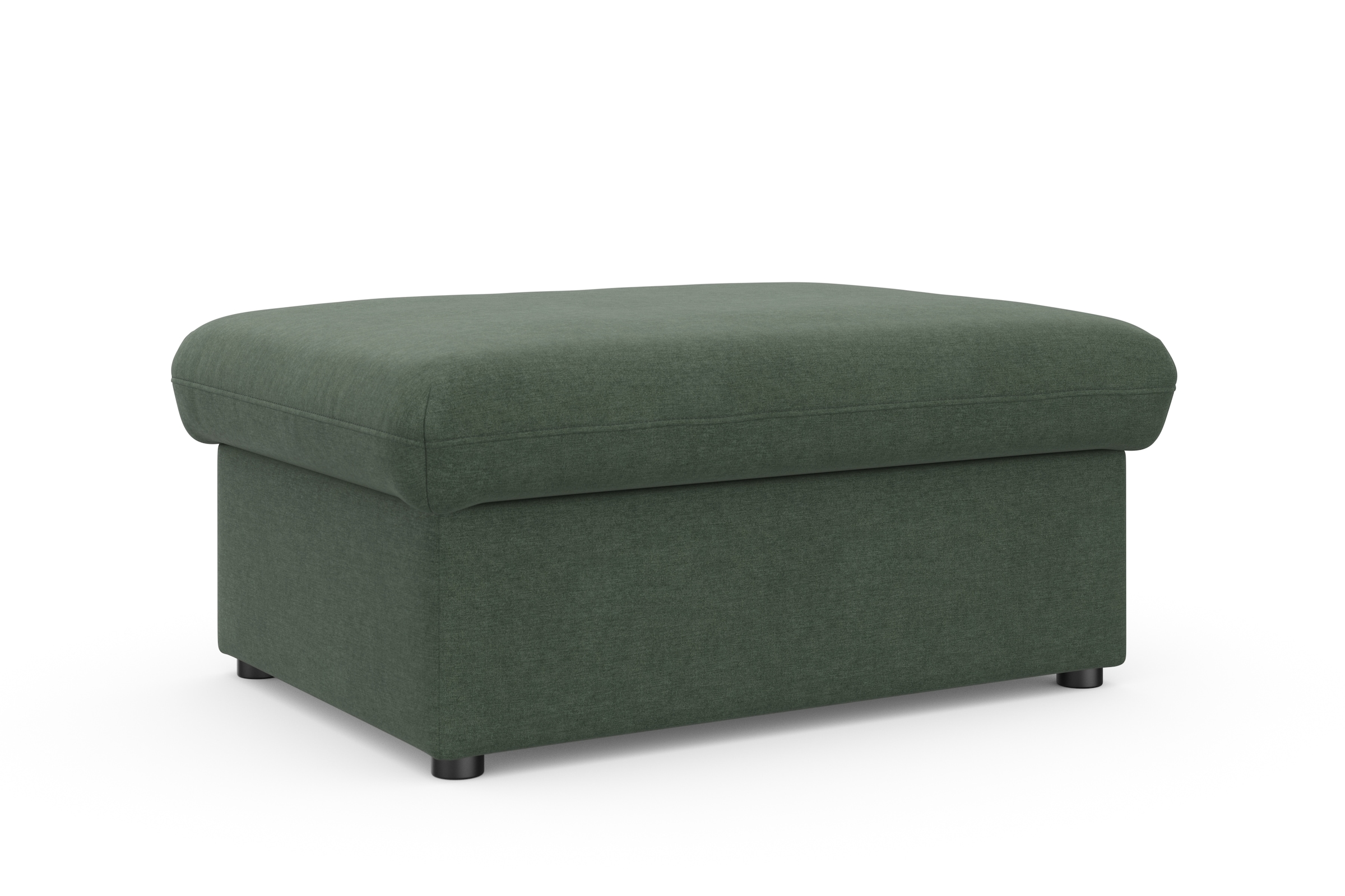DOMO collection Hocker »Topper«, mit Wellenunterfederung, auf Kunststoffgleitern