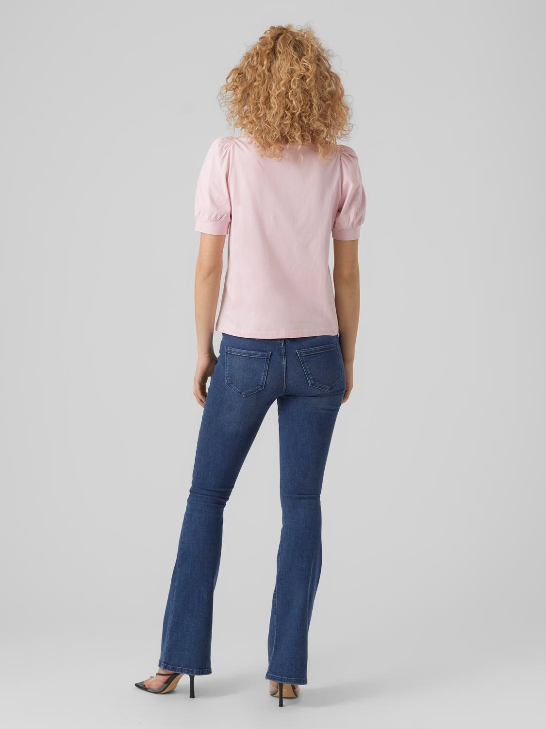 Vero Moda T-Shirt »VMKERRY 2/4 O-NECK TOP VMA JRS NOOS«, mit Rundhalsausschnitt