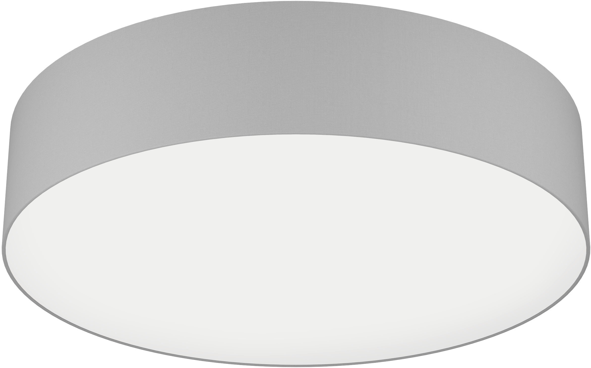 EGLO Deckenleuchte »ROMAO-Z Deckenlampe grau, Textil, ZigBee 3.0, Timer, Di günstig online kaufen