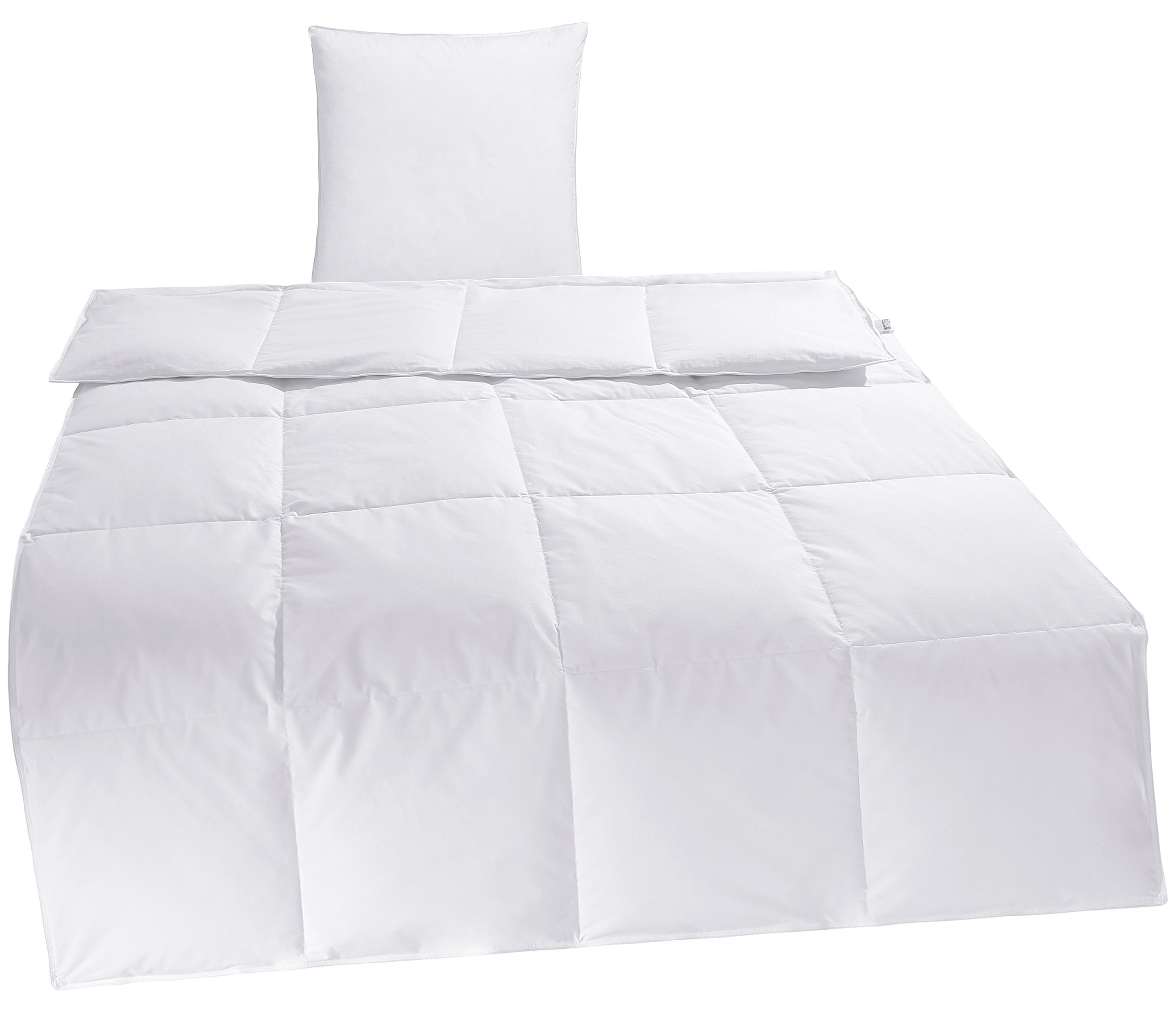 my home Daunenbettdecke + Kopfkissen »Cyra Set, Bettdecke 135x200 & 155x220 günstig online kaufen