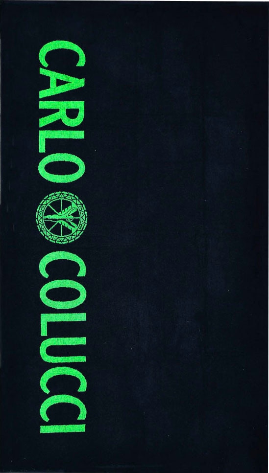 CARLO COLUCCI Strandtuch und neongrün und schnell in Carlo (1 St.), »Tomaso«, auffälligem Colucci Schriftzug bequem mit Logo bestellen