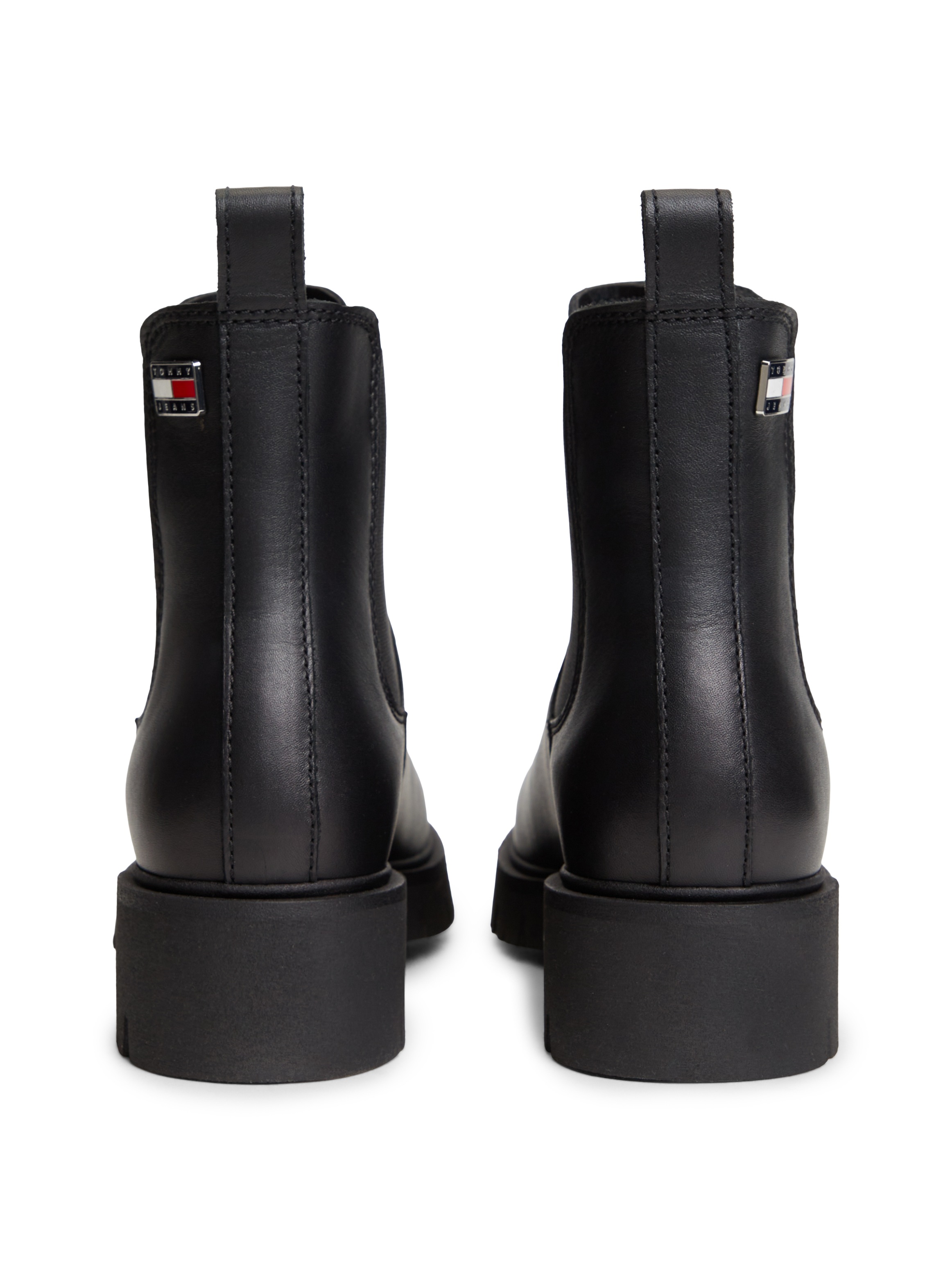 Tommy Jeans Chelseaboots »TJW CLEATED CHELSEA BOOTS«  Blockabsatz, Schlupfboots mit zweckmäßiger Anziehlasche